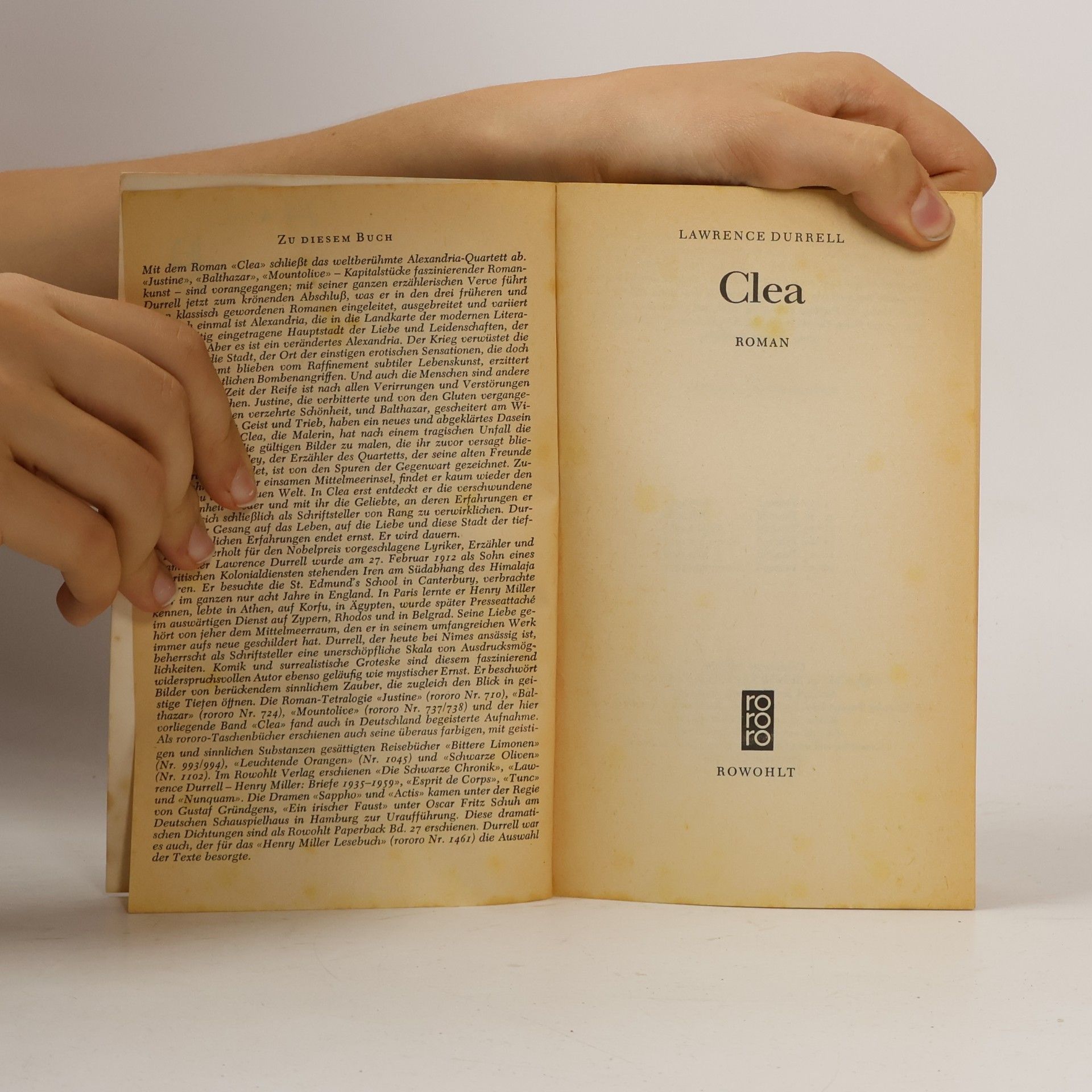 Lawrence Durrell Clea