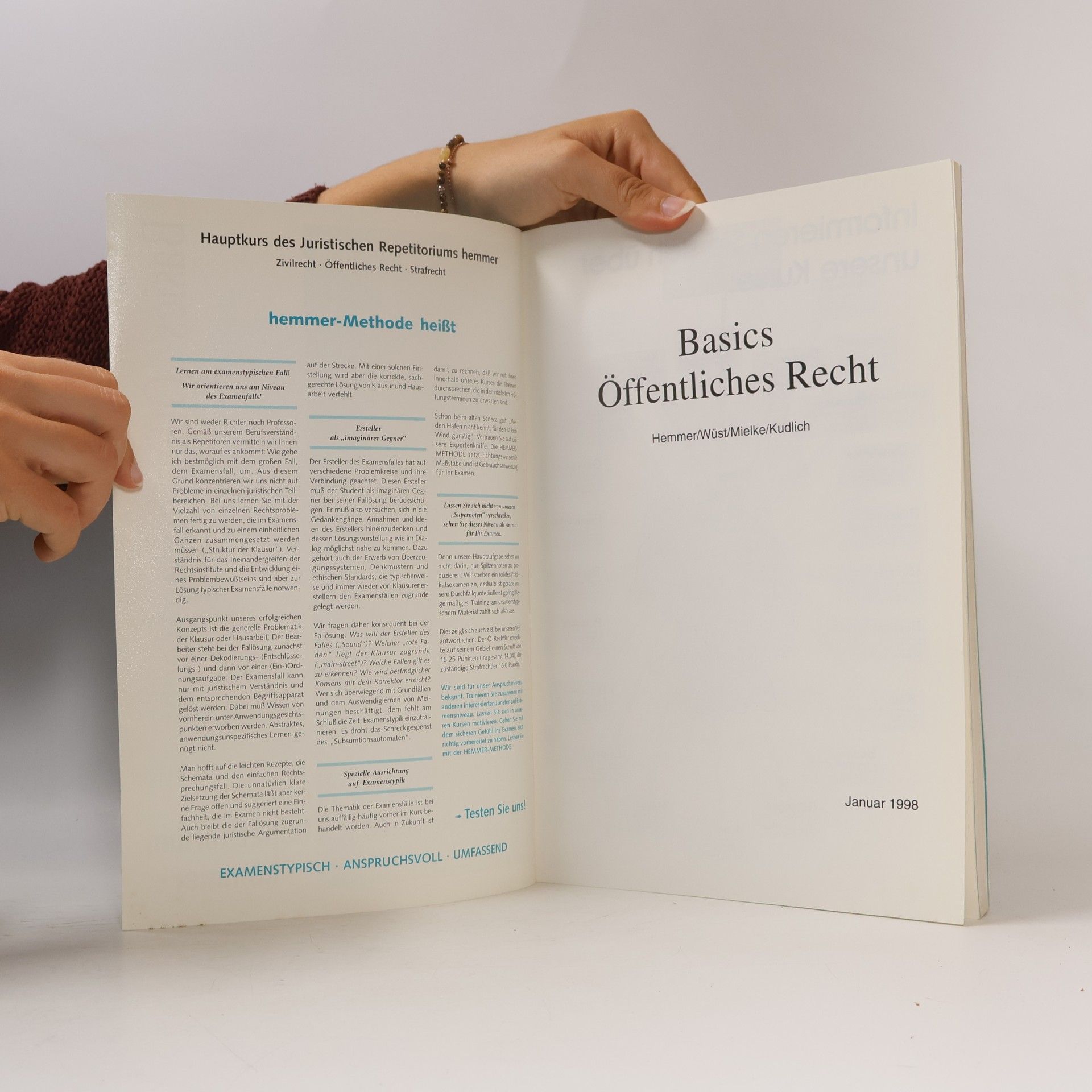 Karl E. Hemmer Juristisches Repetitorium hemmer: Basics Öffentliches Recht