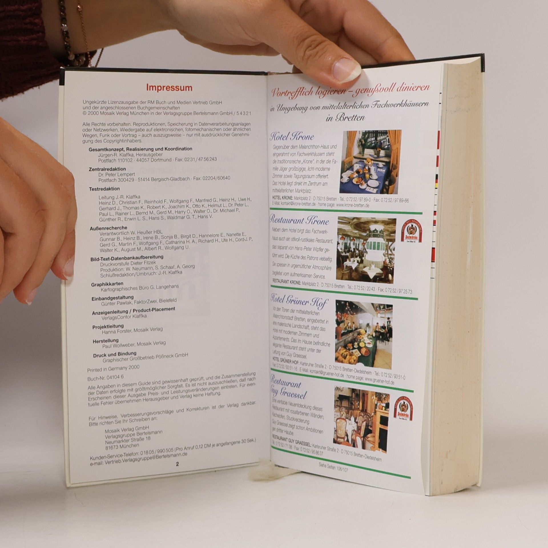 Collectif d'auteurs Bett & Bad & Breakfast bis 90 Mark 2000/2001
