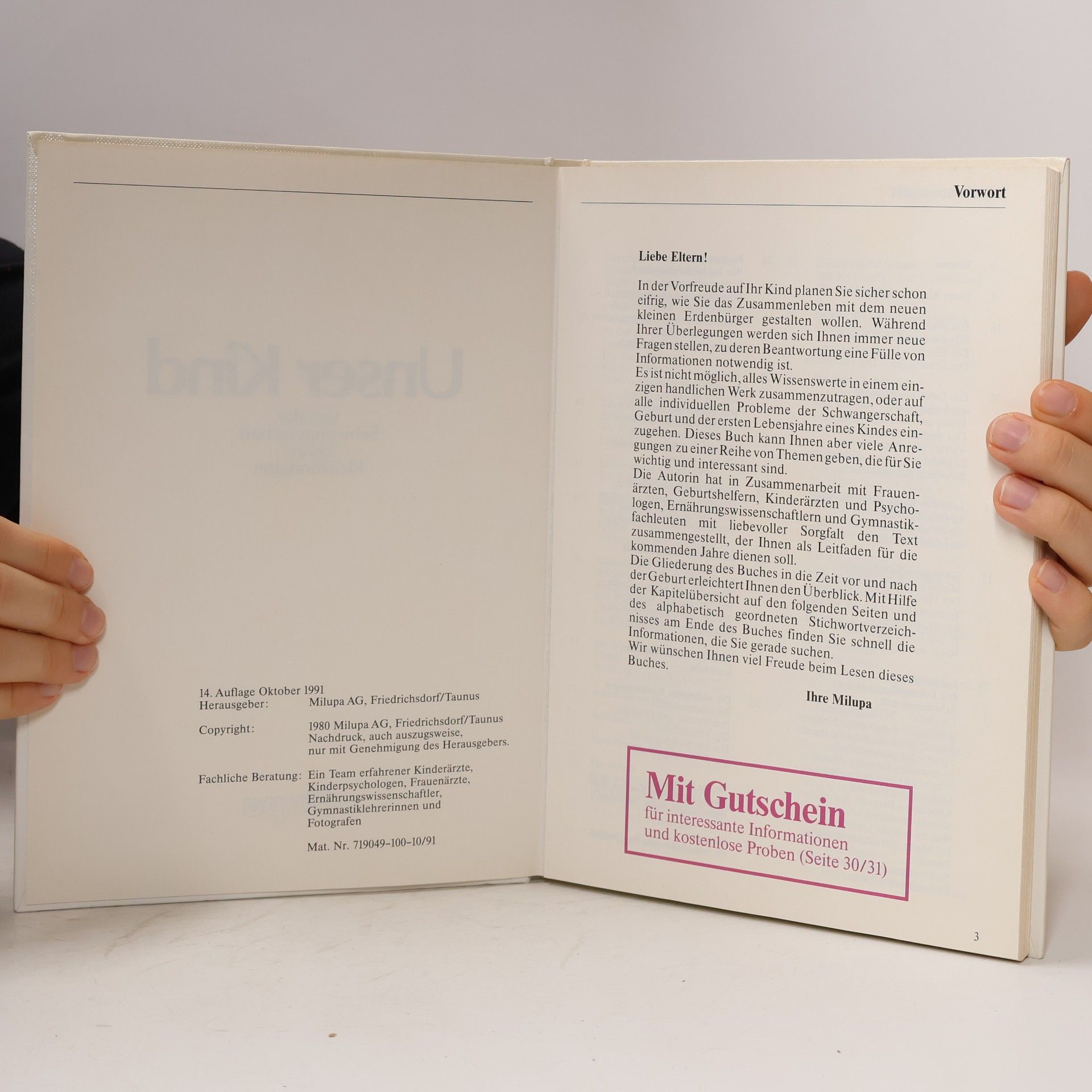 Various authors Unser Kind. Von der Schwangerschaft bis ins Kleinkindalter