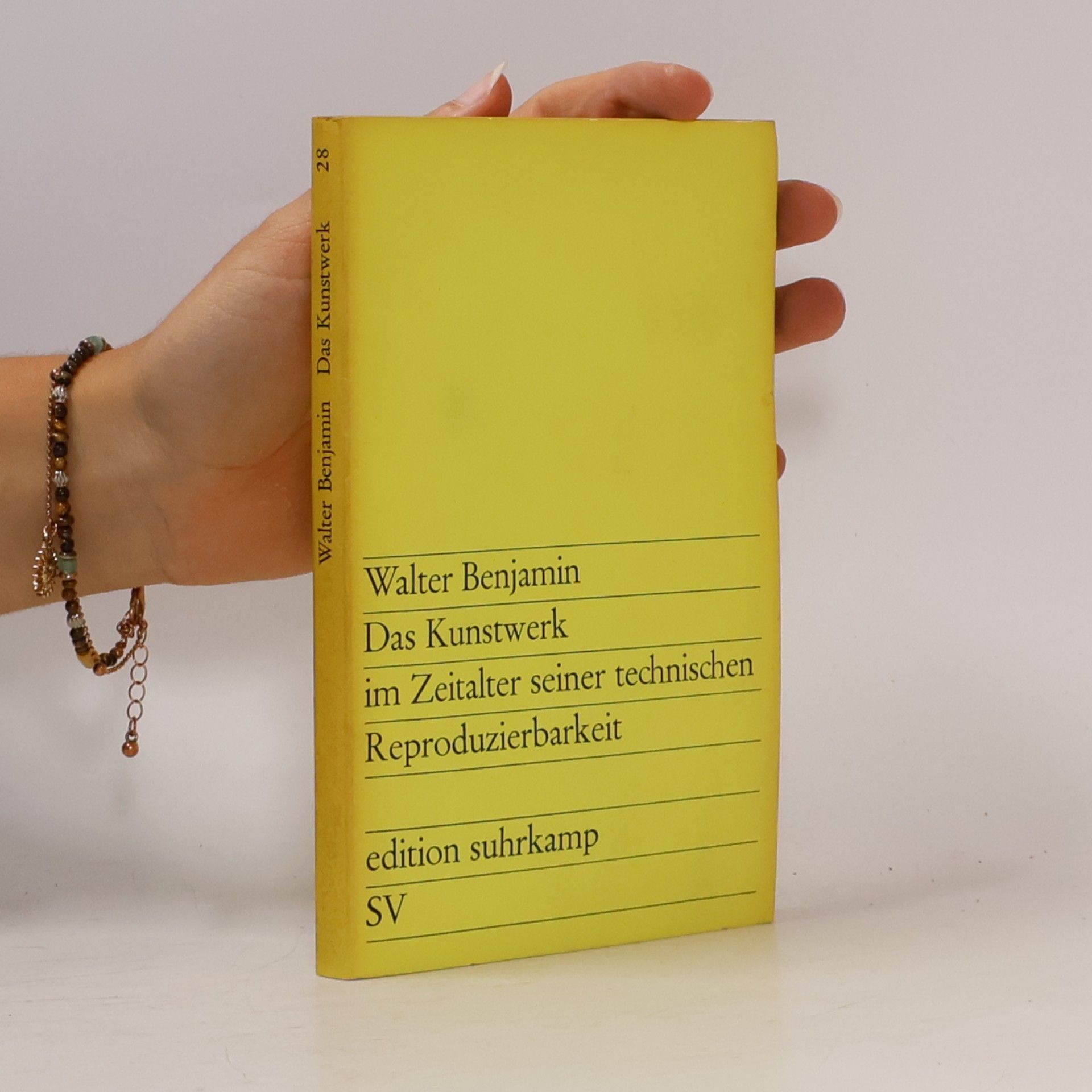 Walter Benjamin Das Kunstwerk im Zeitalter seiner technischen Reproduzierbarkeit