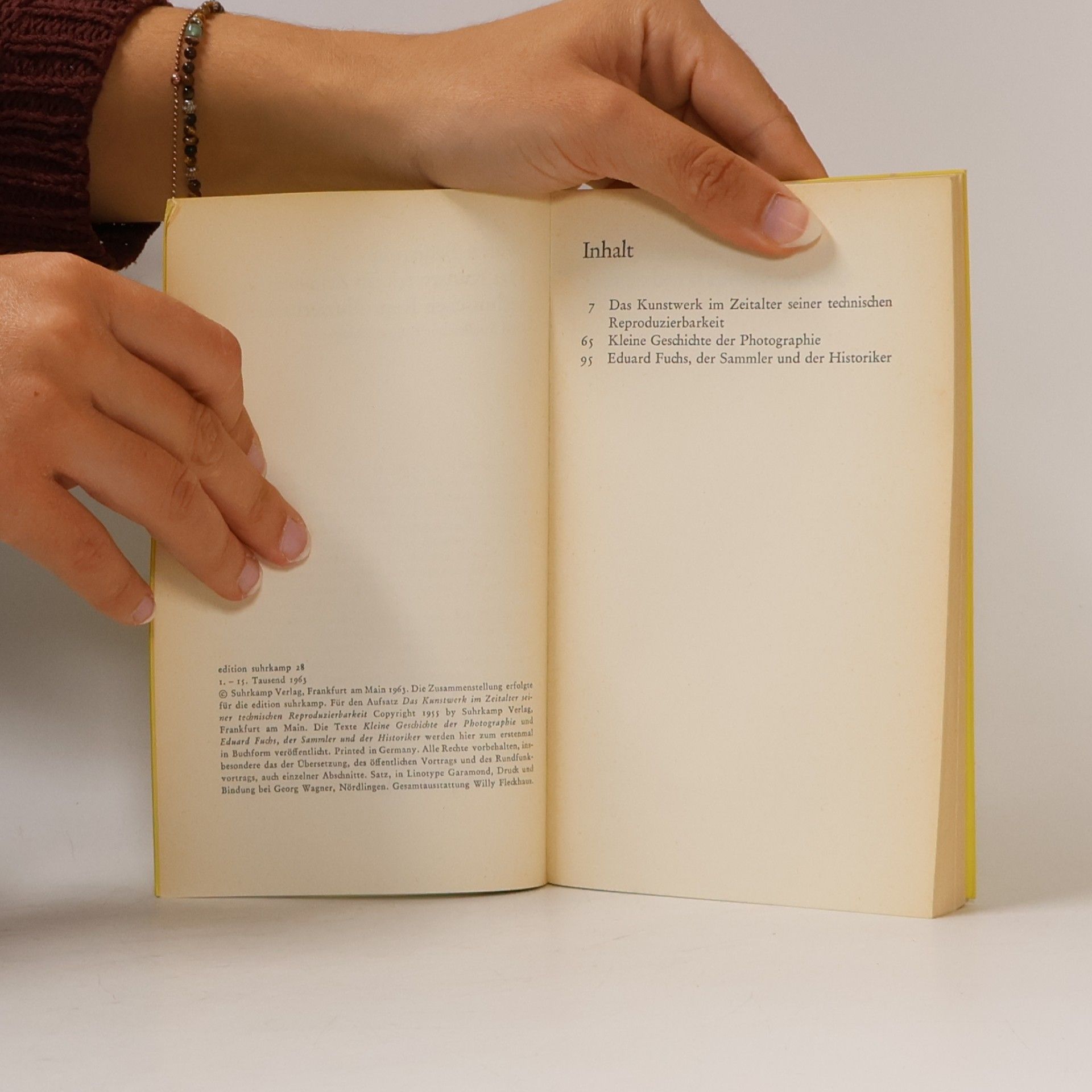 Walter Benjamin Das Kunstwerk im Zeitalter seiner technischen Reproduzierbarkeit