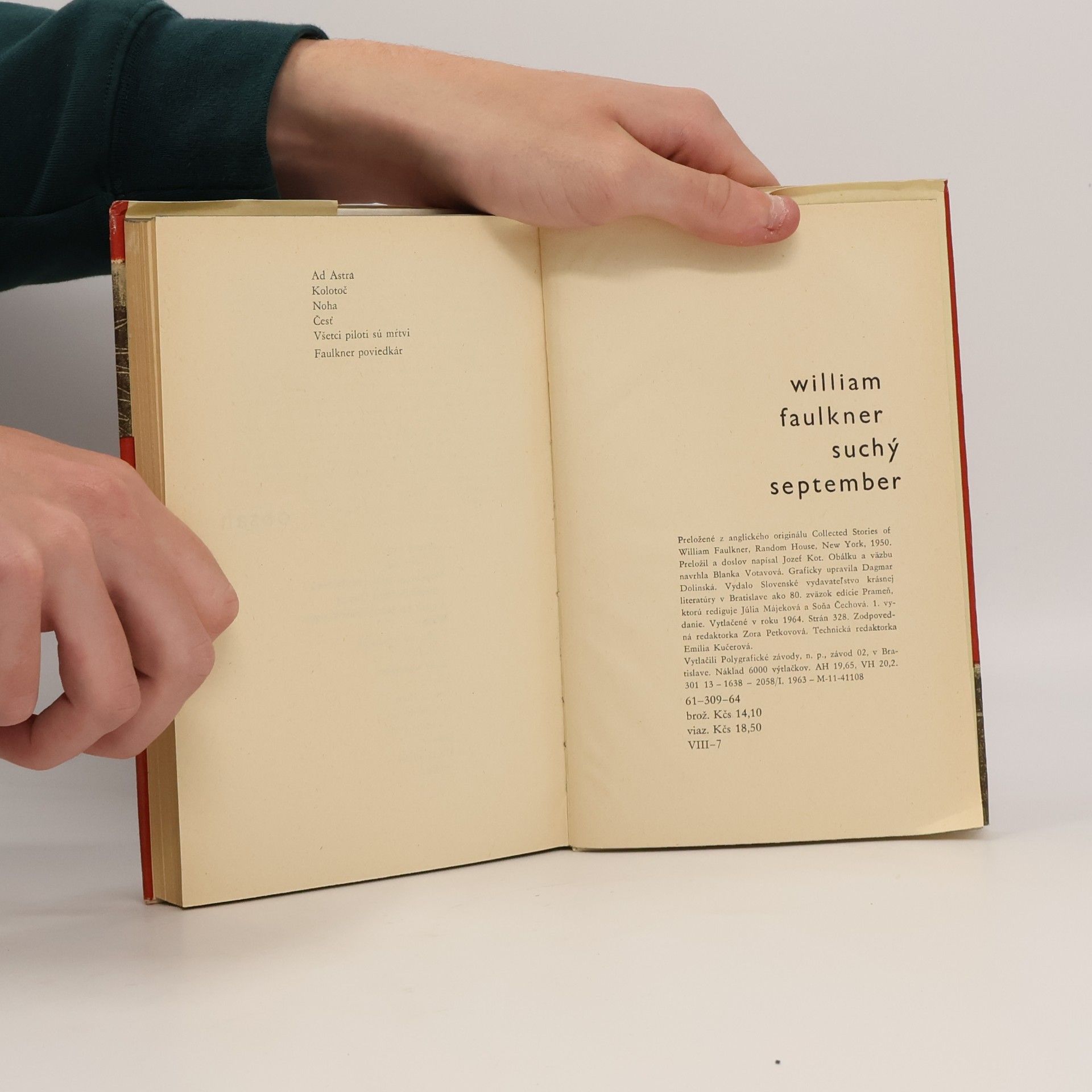William Faulkner Suchý september (Ocpl, 328 s.)