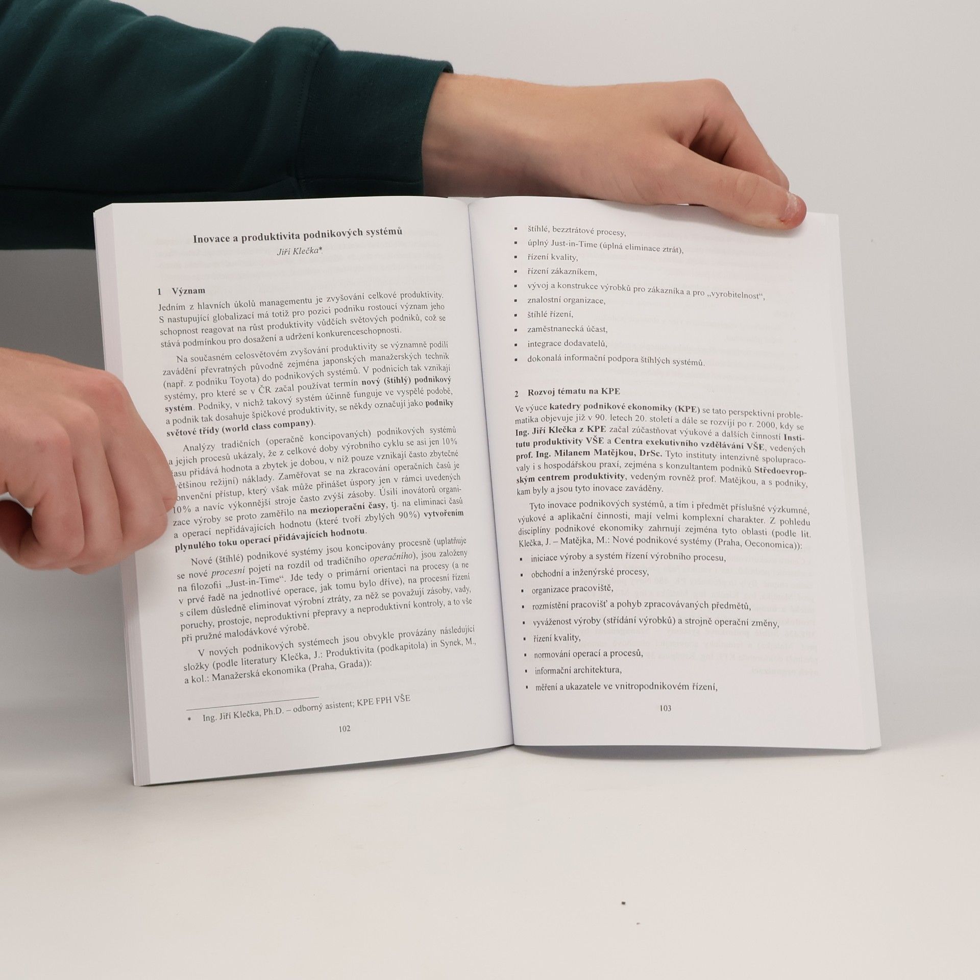 Various authors Podniková ekonomika ve světle vývoje posledních dvaceti let