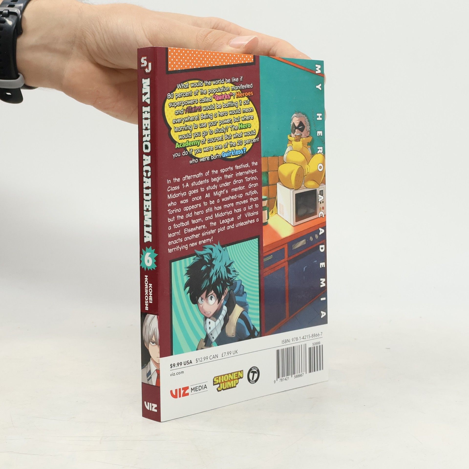 Kōhei Horikoshi My Hero Academia. Vol. 6, struggling