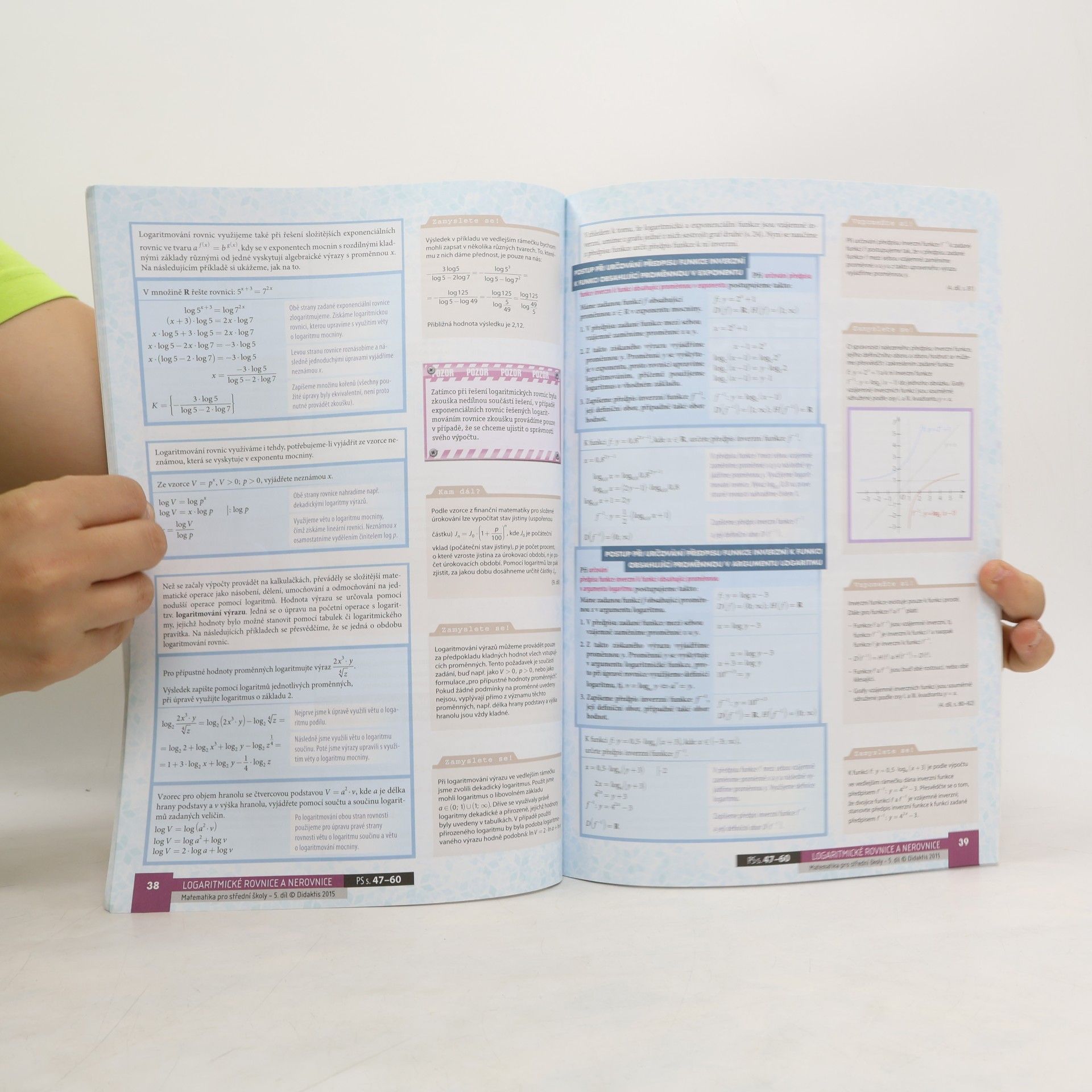 Michaela Cizlerová Matematika pro střední školy. 5. díl, Funkce II