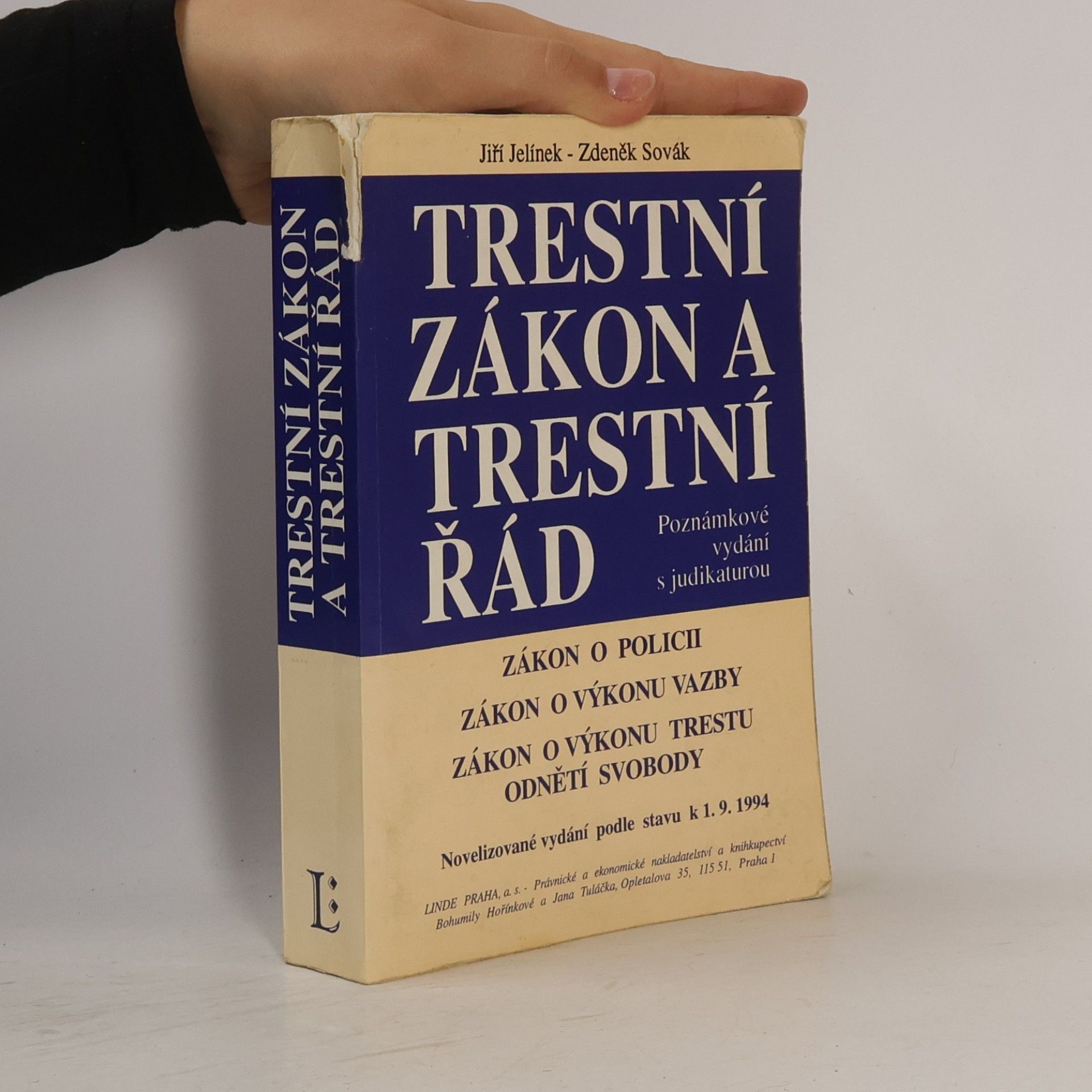 Zdeněk Sovák Trestní zákon a trestní řád