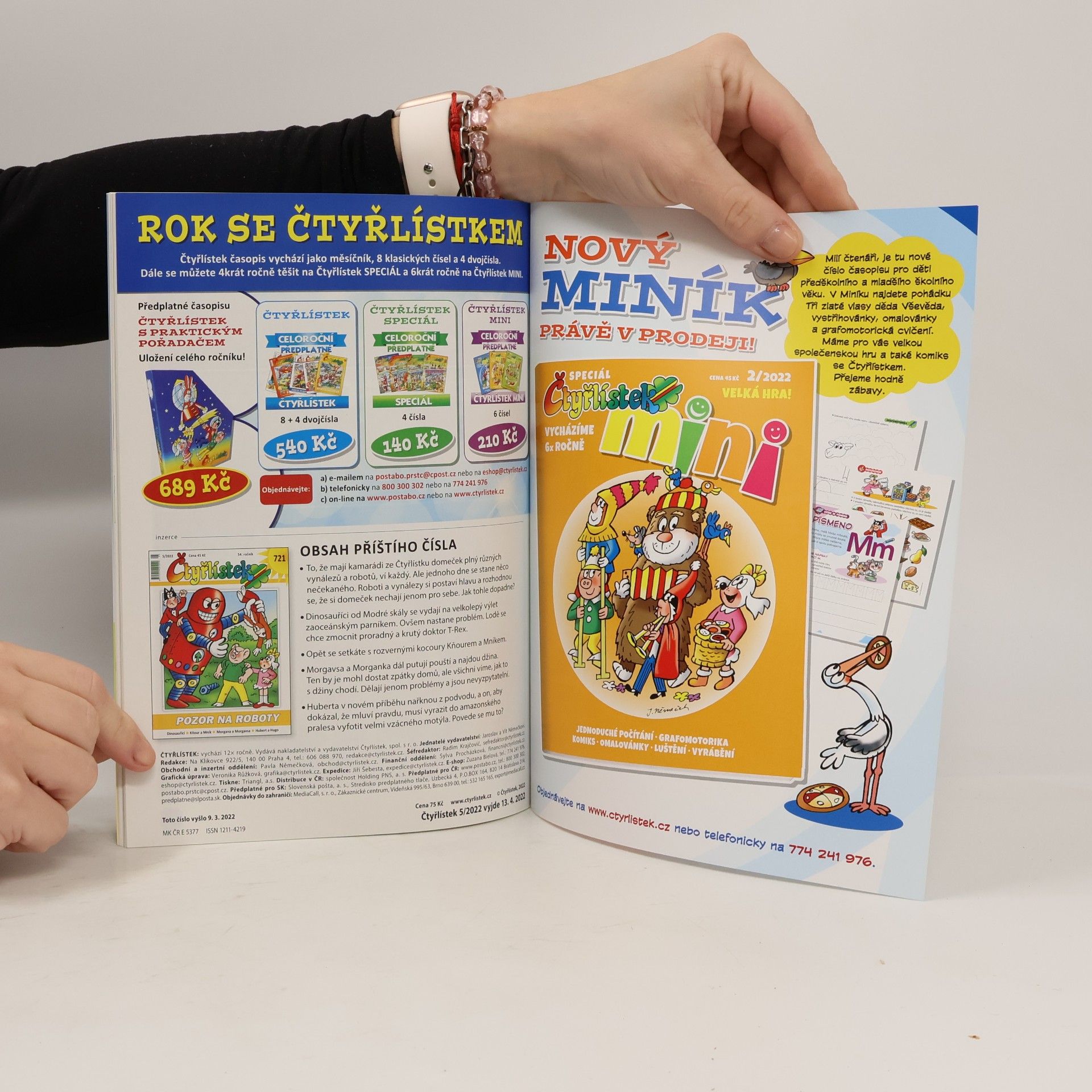 Various authors Čtyřlístek dvojčíslo 3-4/2022 719-720. Stopa sněžného muže