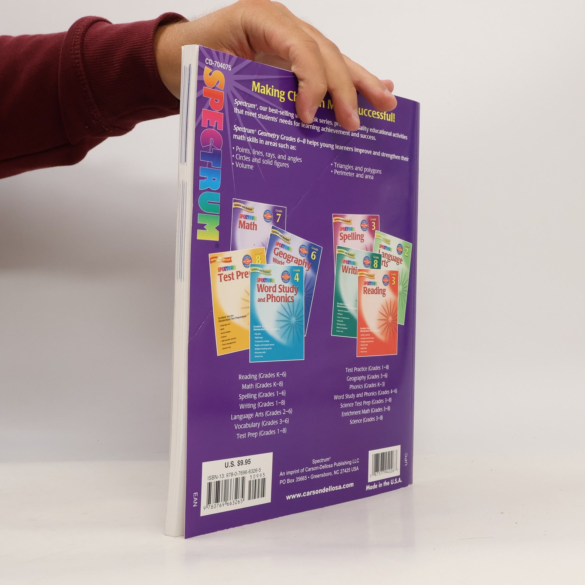 School Specialty Publishing Spectrum Geometry, Grades 6-8