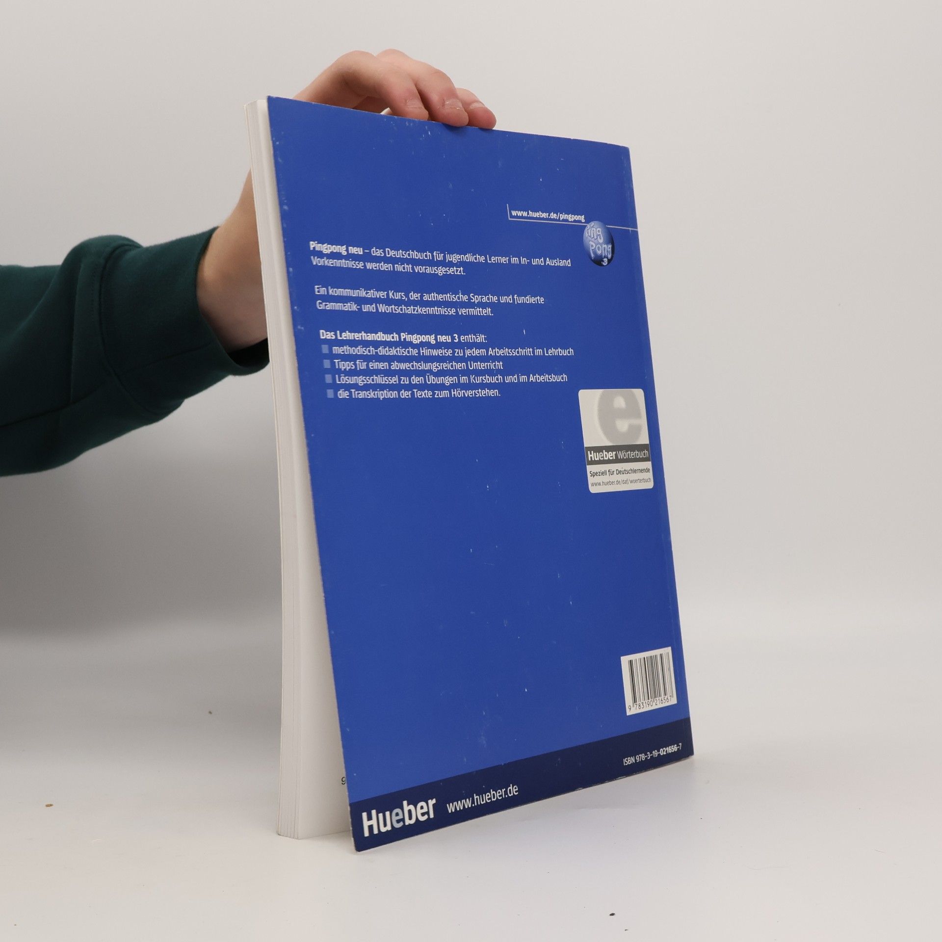 Auteurscollectief Pingpong Neu 3, Lehrerhandbuch
