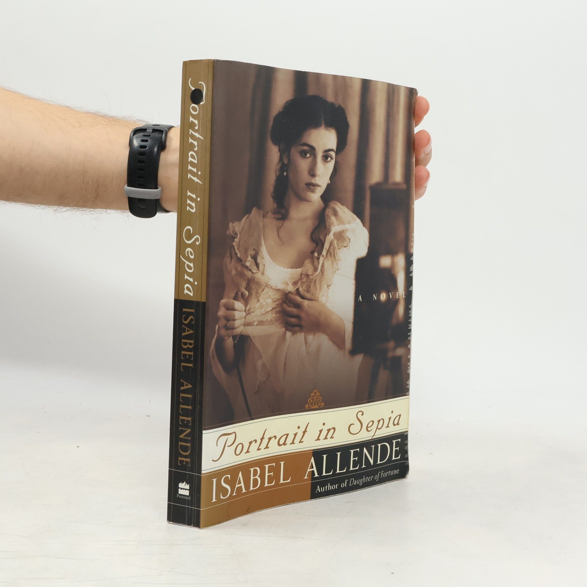 Isabel Allende Portrait in Sepia