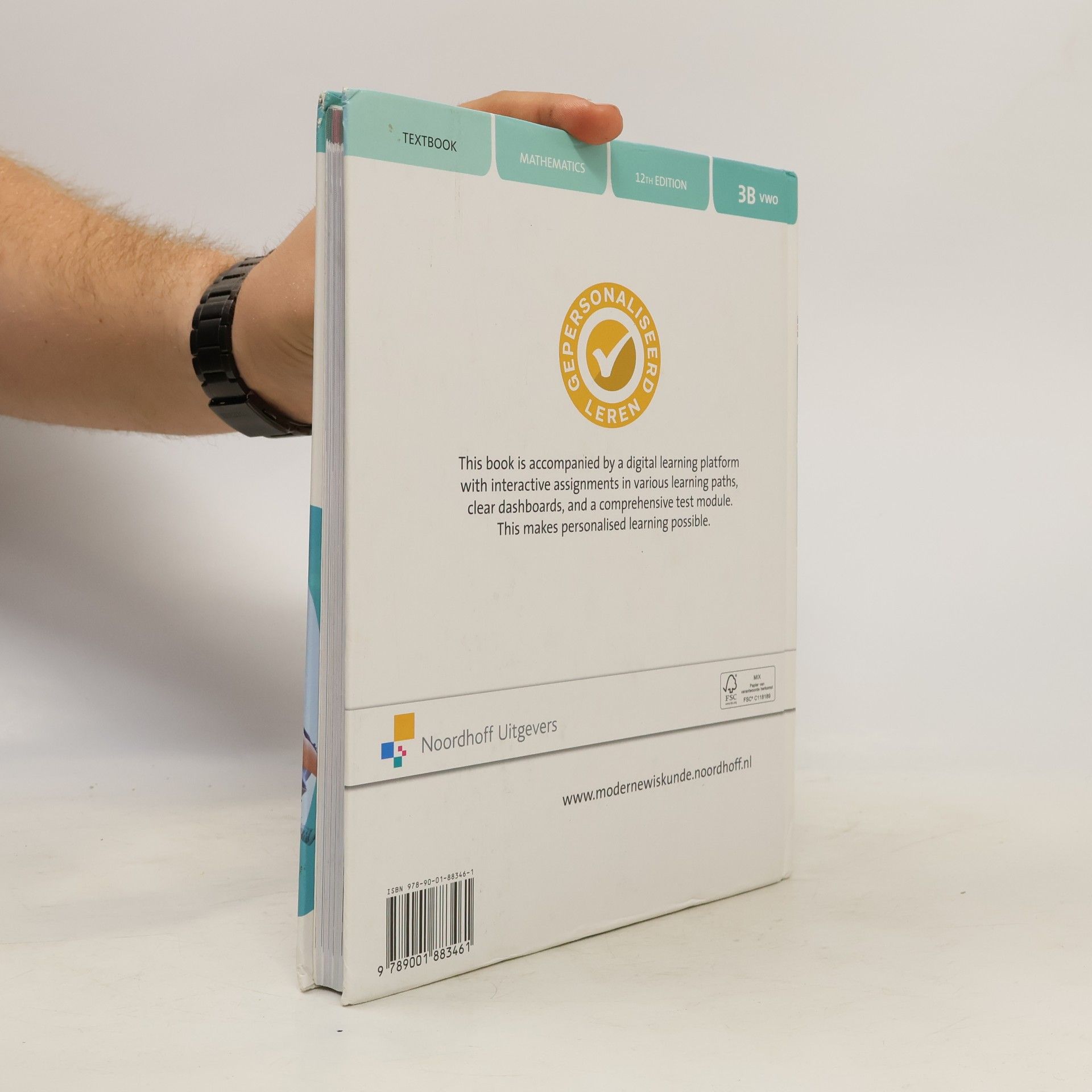 Moderne Wiskunde 12e ed vwo English 3b leerboek