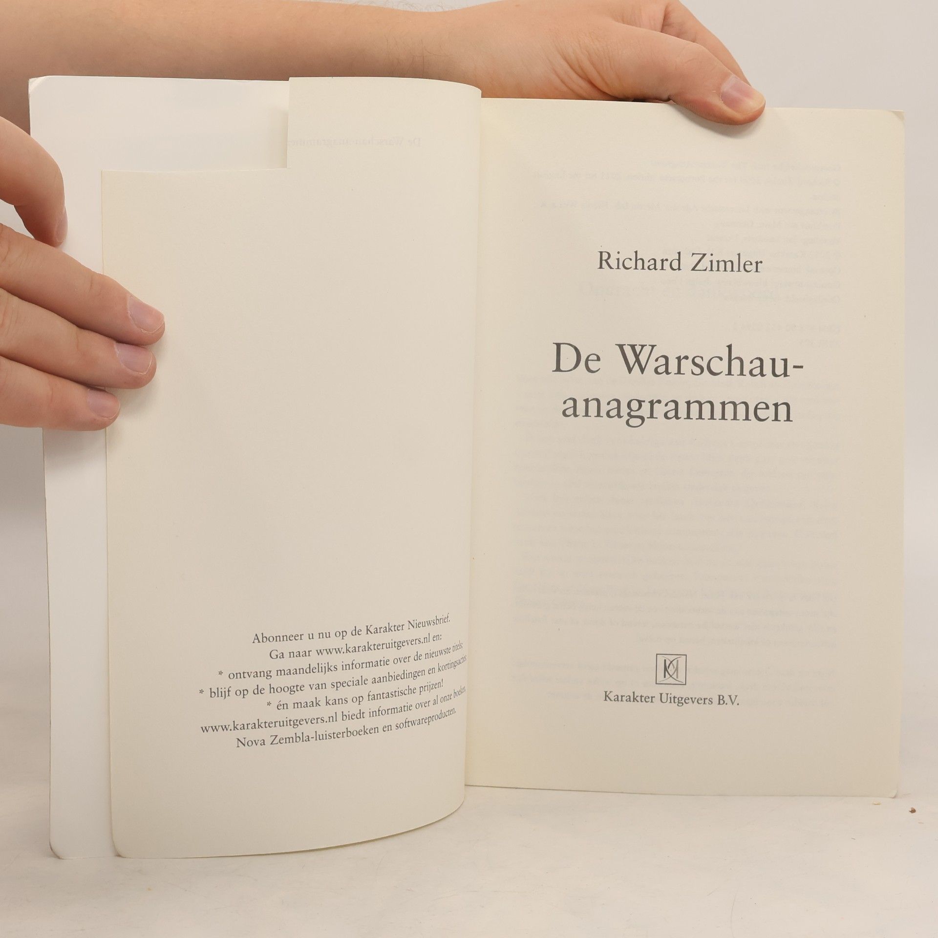 Jan Steemers De Warschau-anagrammen