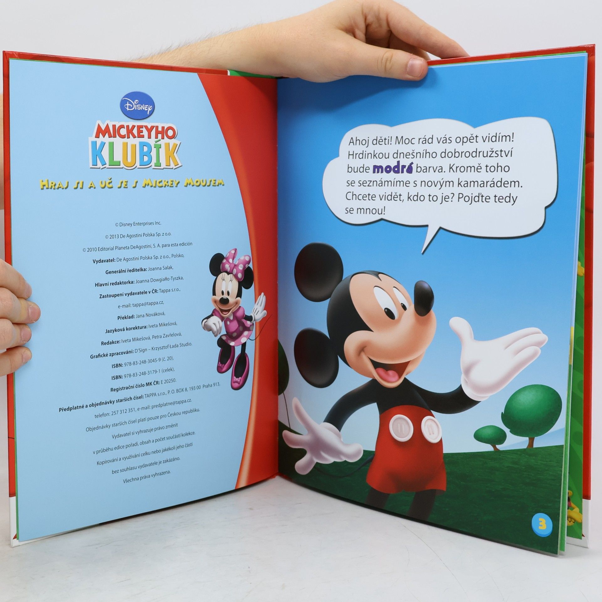 Kolektív autorov Hraj si a uč se s Mickey Mousem 20. Modrá!