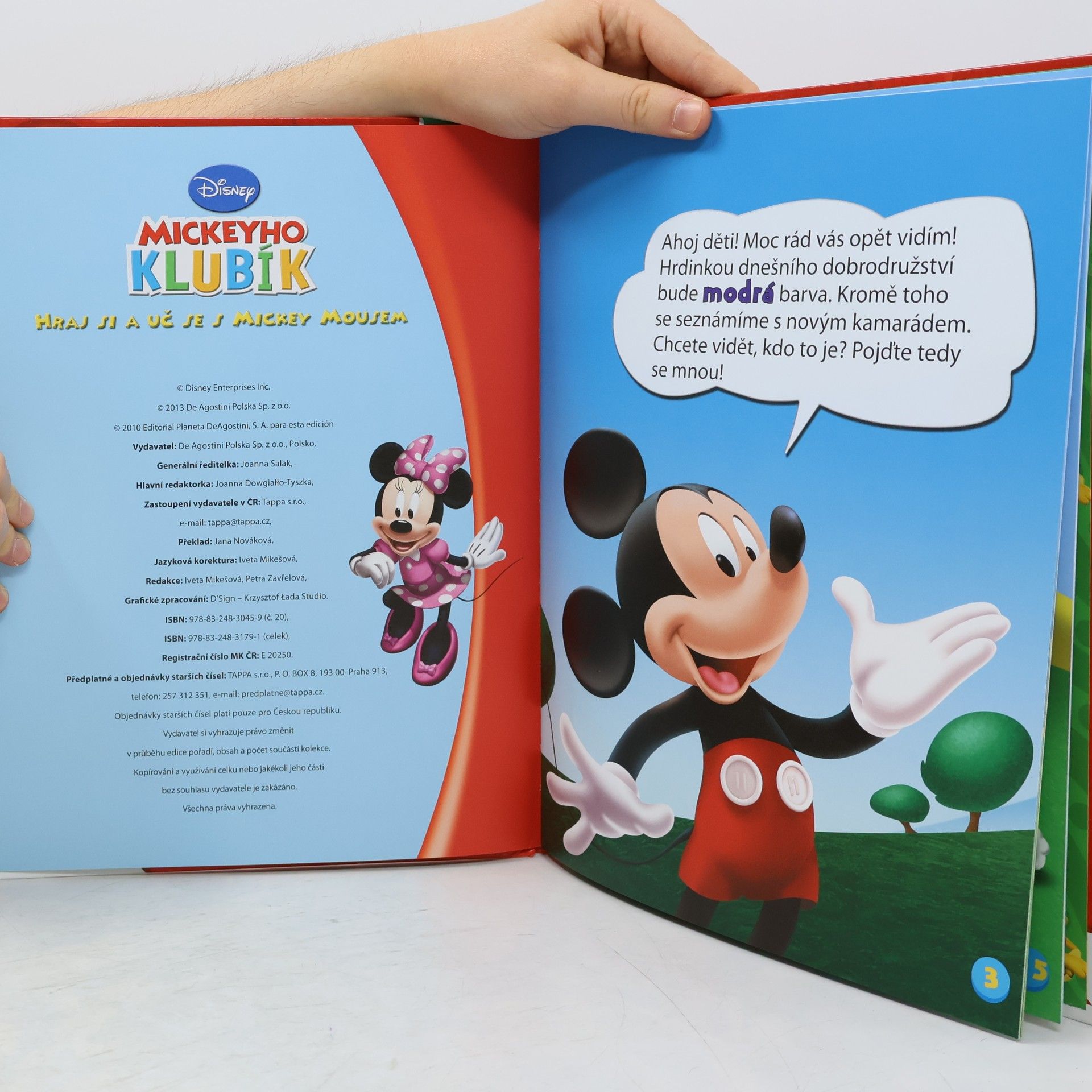 Kolektív autorov Hraj si a uč se s Mickey Mousem 20. Modrá!