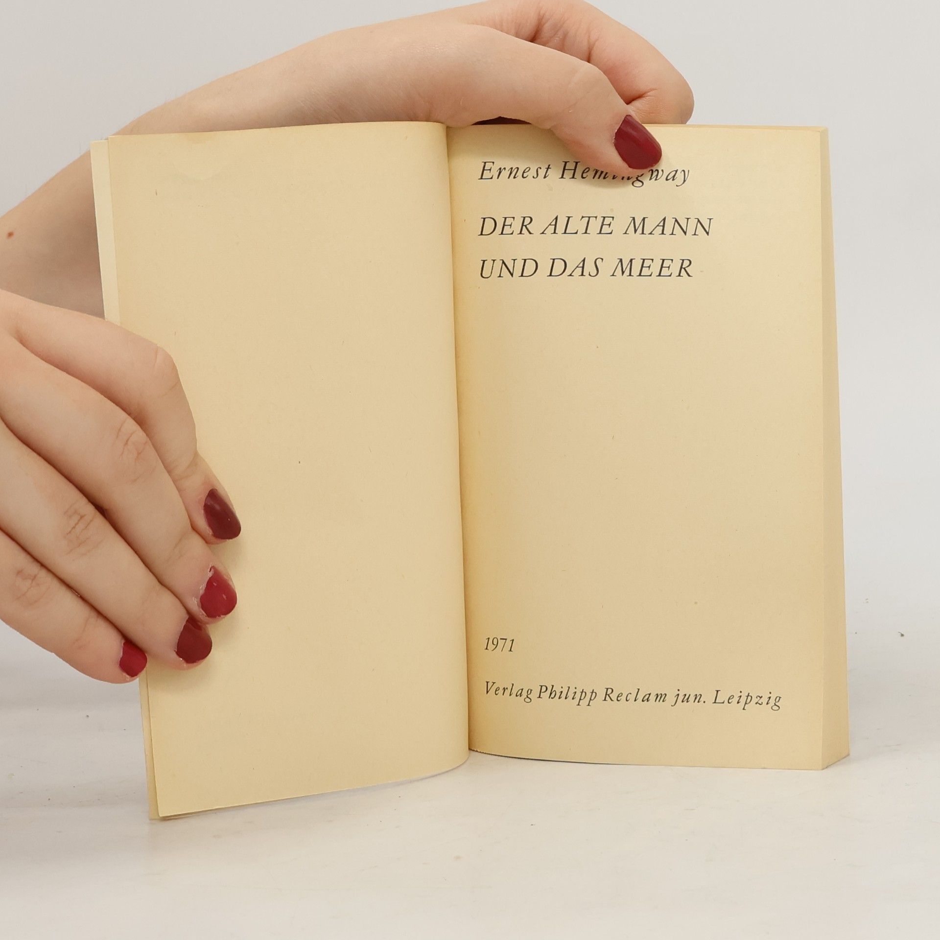 Ernest Hemingway Der alte Mann und das Meer
