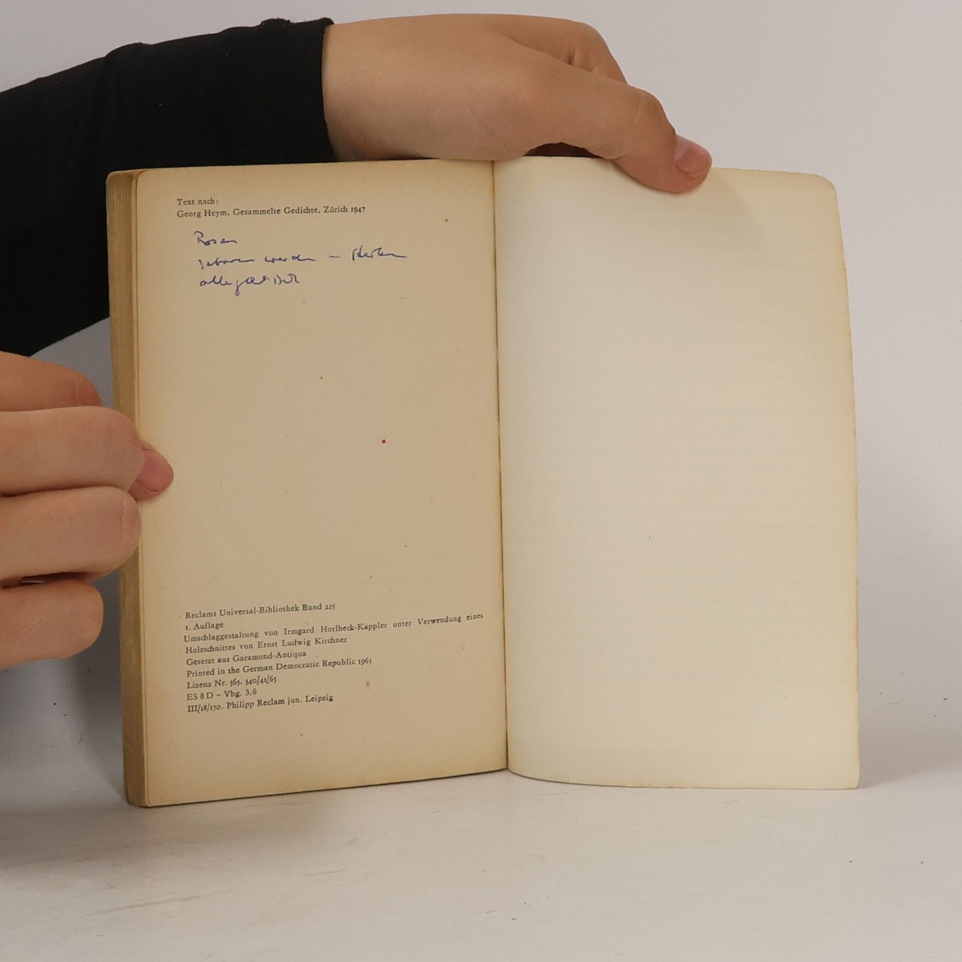 Georg Heym Alle Landschaften Haben
