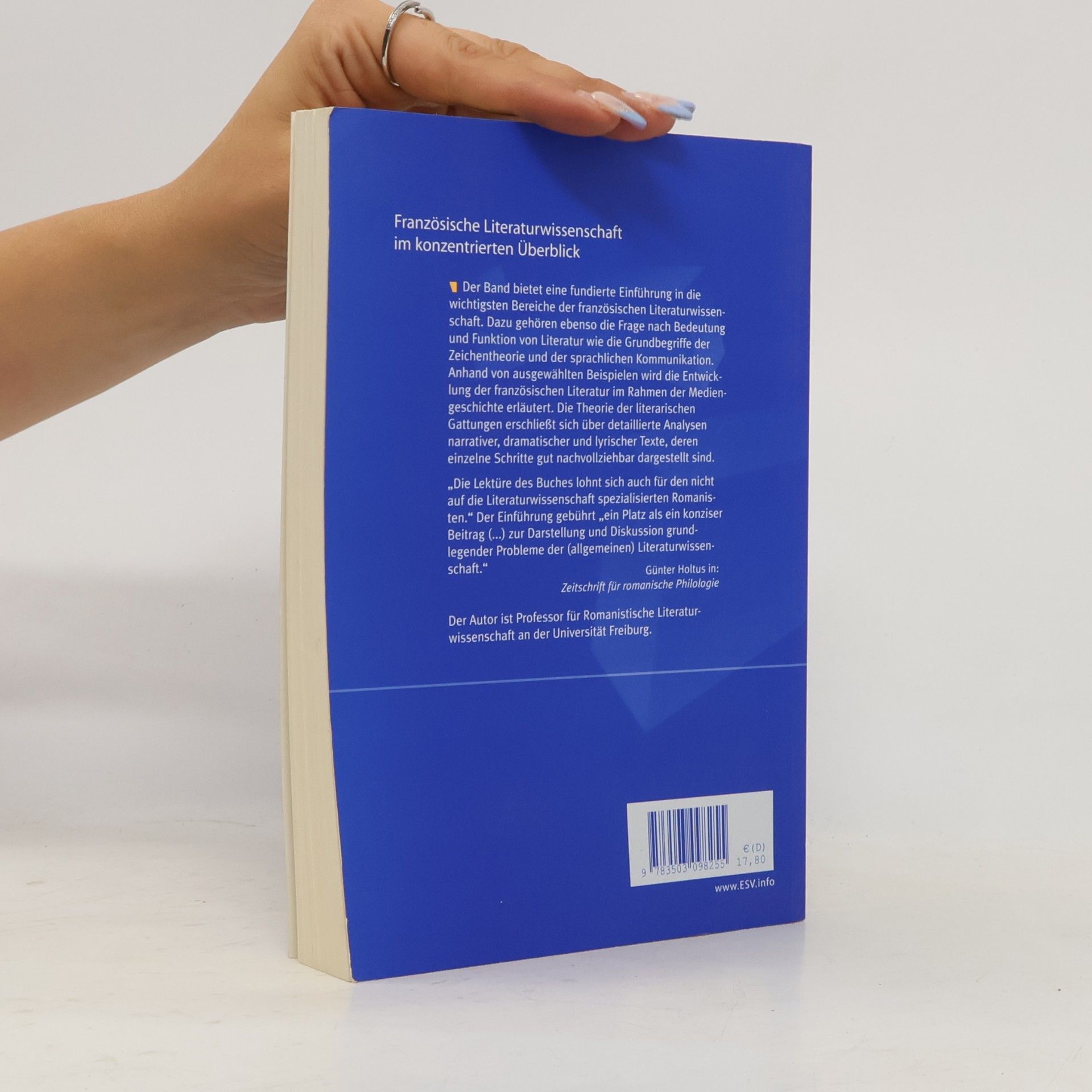 Thomas Klinkert Einführung in die französische Literaturwissenschaft