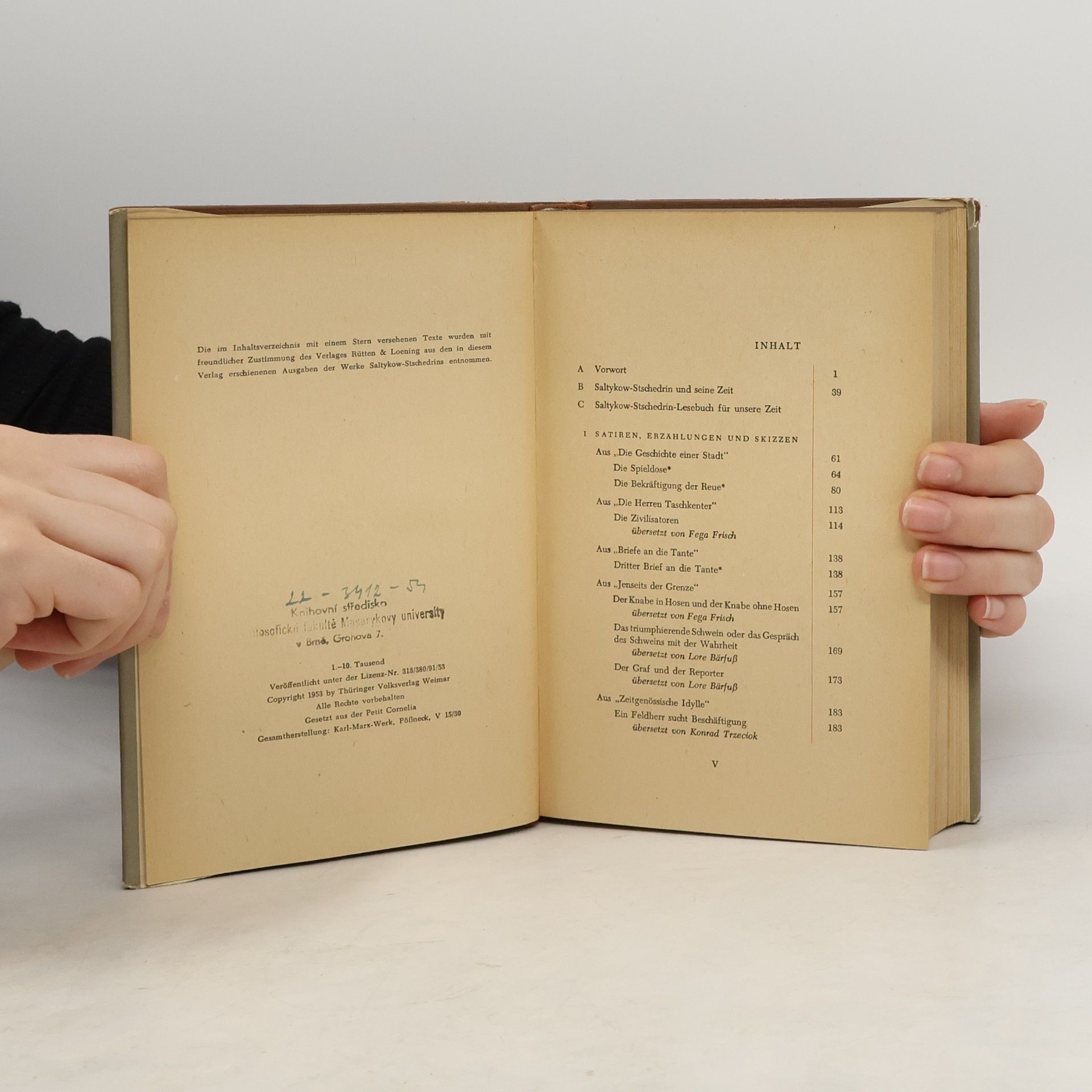 Michail Jevgrafovič Saltykov-Ščedrin Saltykow Schtschedrin. Ein Lesebuch für unsere Zeit