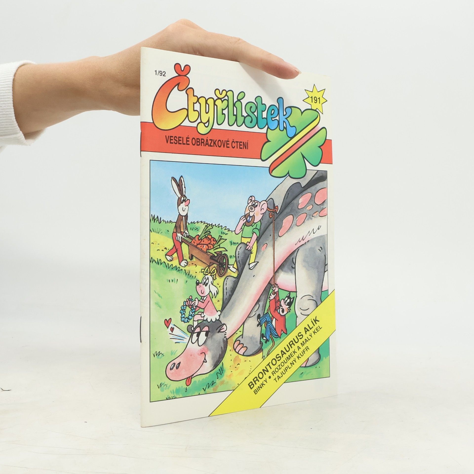 Autorenkollektiv Čtyřlístek 191, 1/1992. Brontosaurus Alík