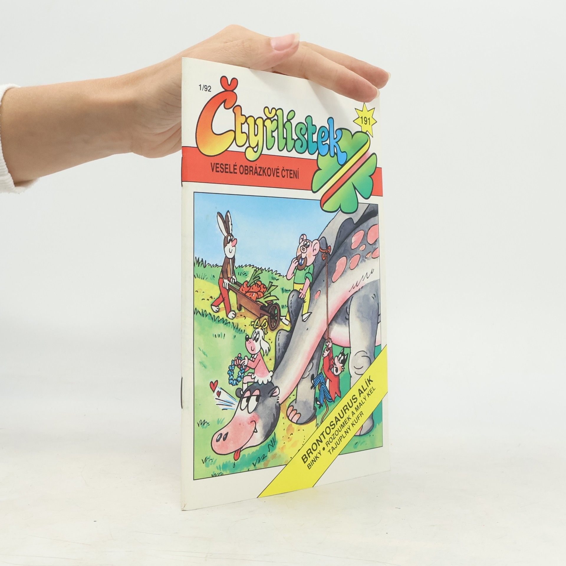 Auteurscollectief Čtyřlístek 191, 1/1992. Brontosaurus Alík