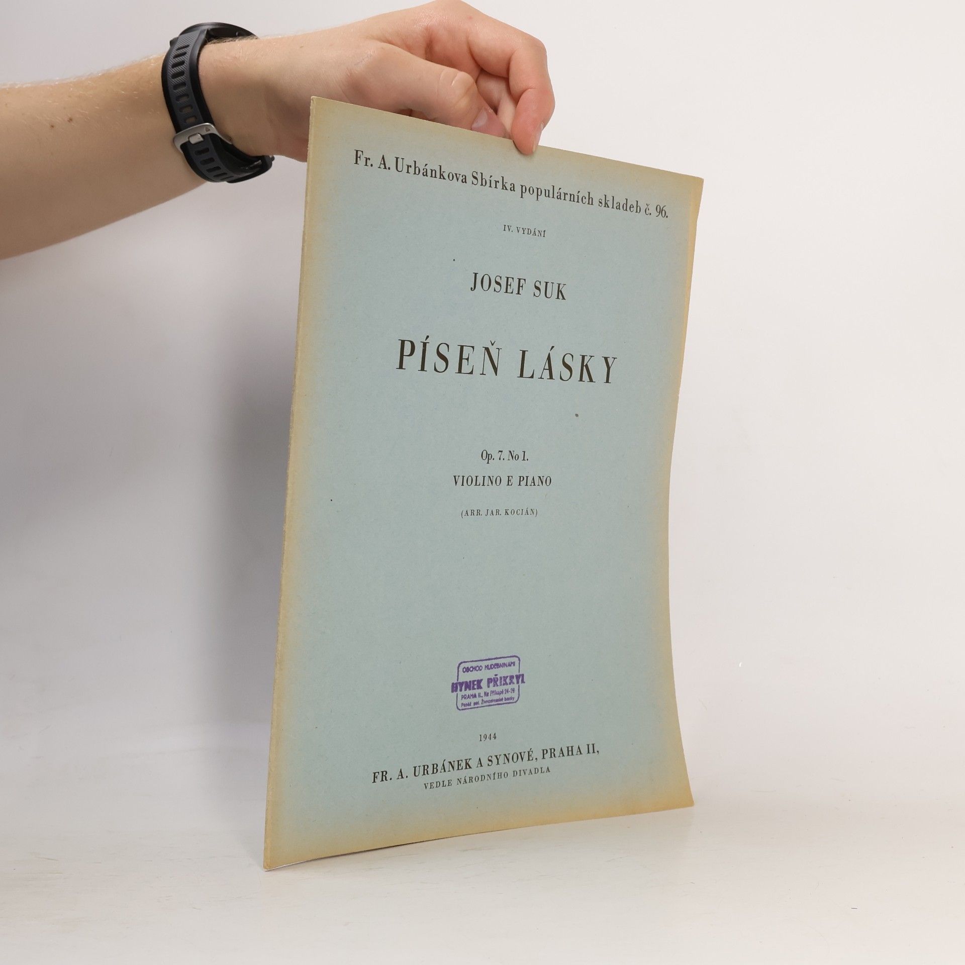 Josef Suk Píseň lásky