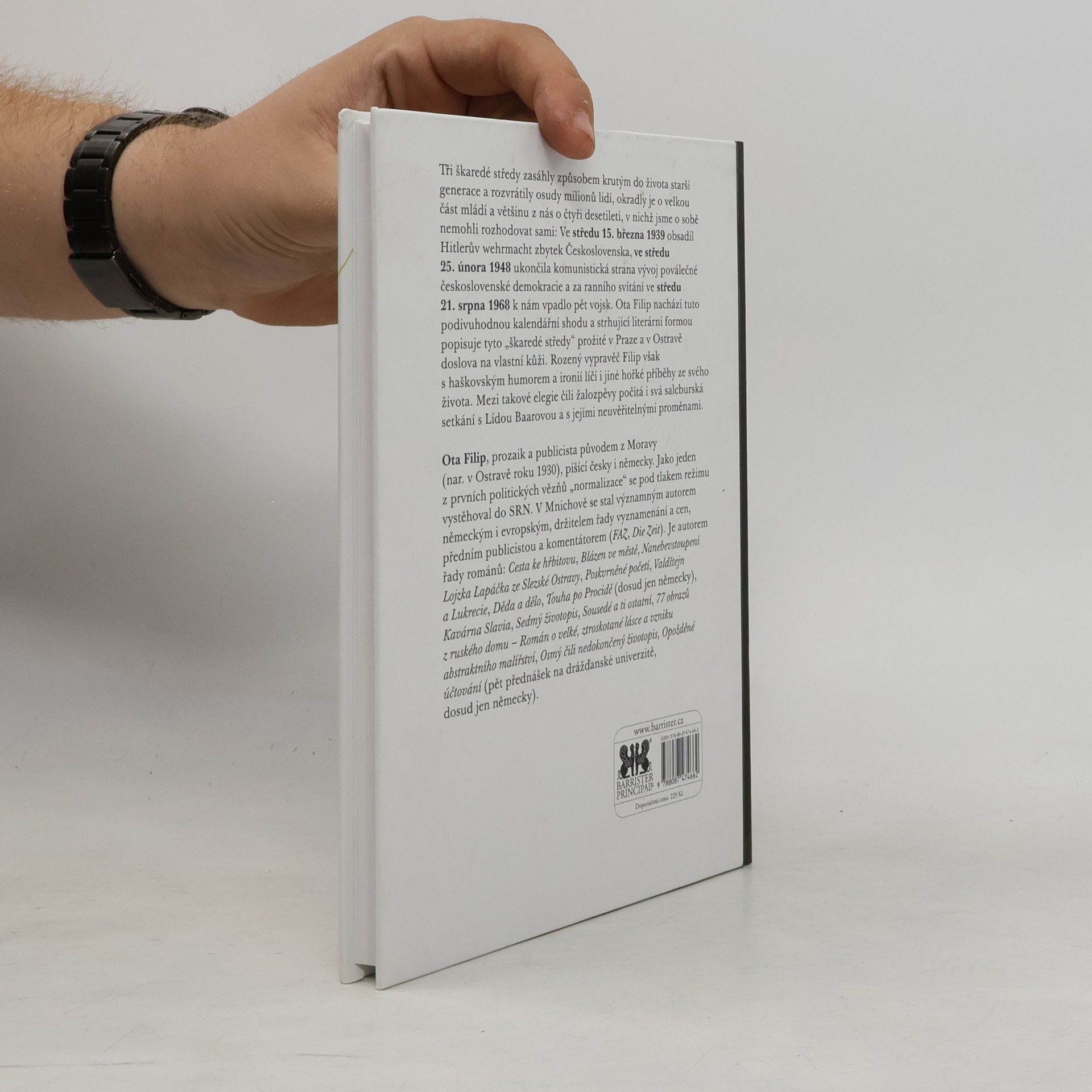 Ota Filip Tři škaredé středy a sedm dalších elegií o zlých dnech