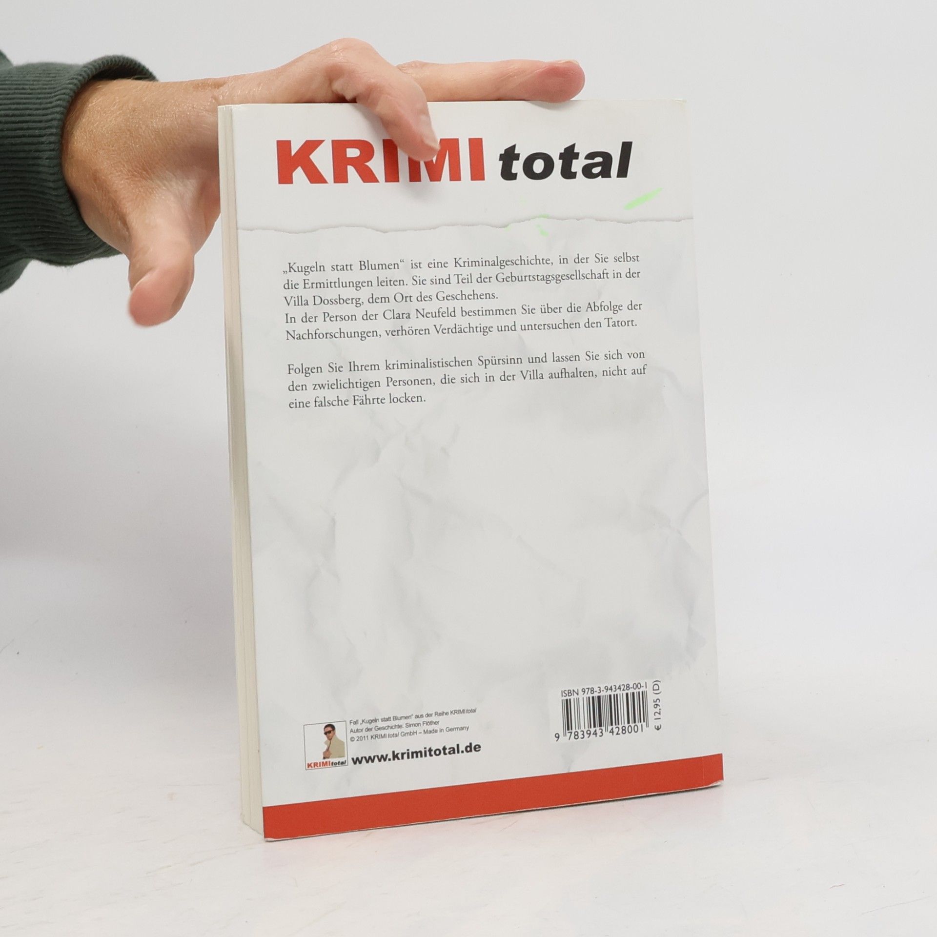 Simon Flöther KRIMI total - Kugeln statt Blumen. Das Krimispielbuch zum Ermitteln und Rätseln