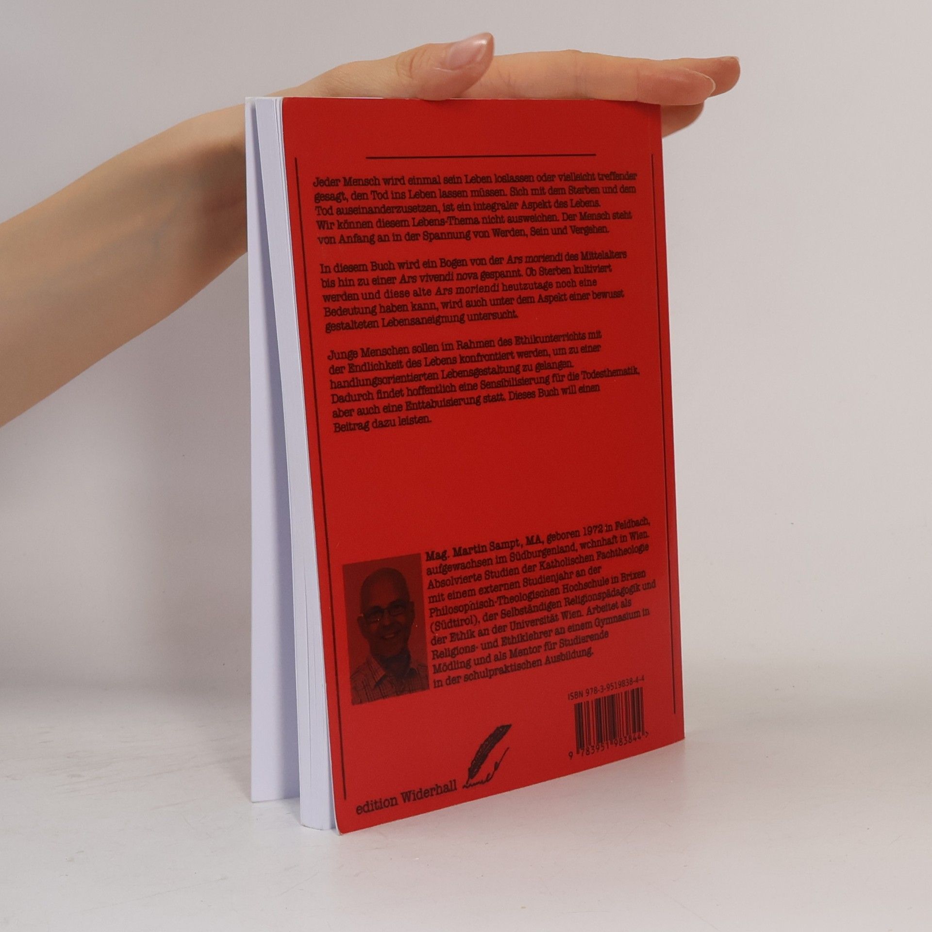 Sampt, Martin Leben und Sterben: Zur Ethik der Thanatagogik (edition Widerhall: ETHOS und BILDUNG)