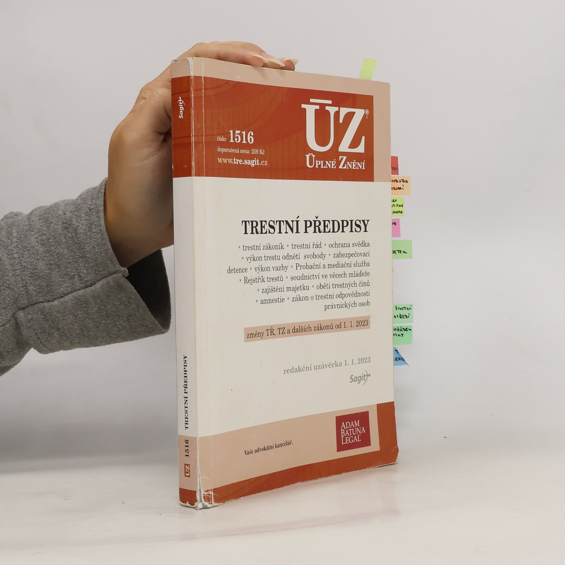 AA.VV. Trestní předpisy [ÚZ 2023 č. 1516]