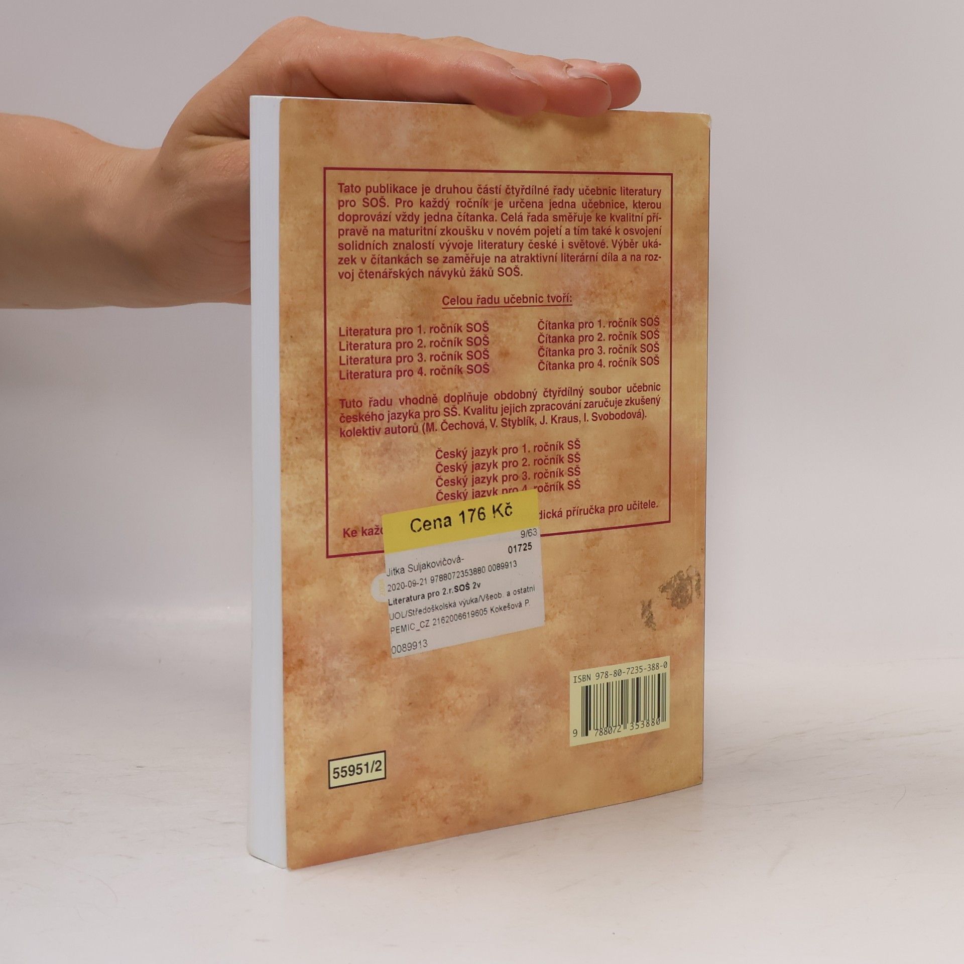 Josef Soukal Literatura pro 2. ročník středních odborných škol