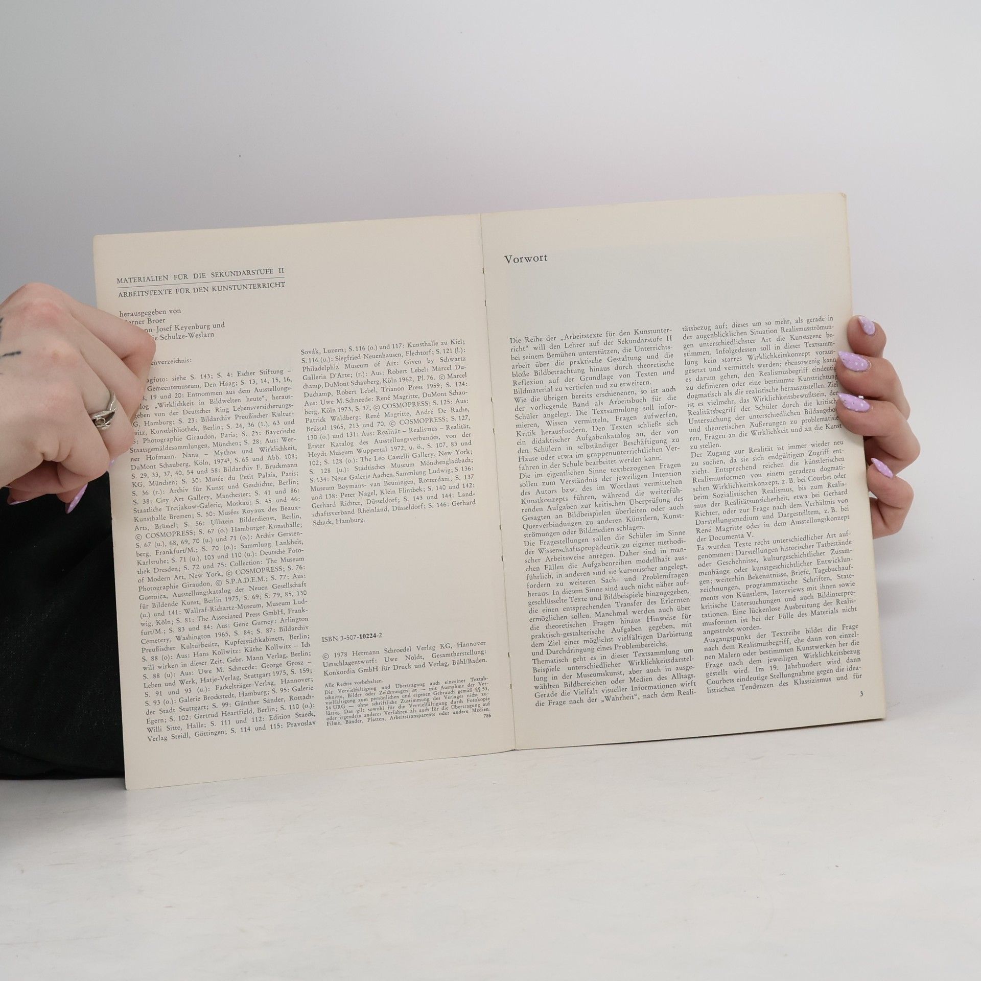 Werner Broer Realismus. Formen der Wirklichkeitsdarstellung in der Kunst des 19. und 20. Jahrhunderts.