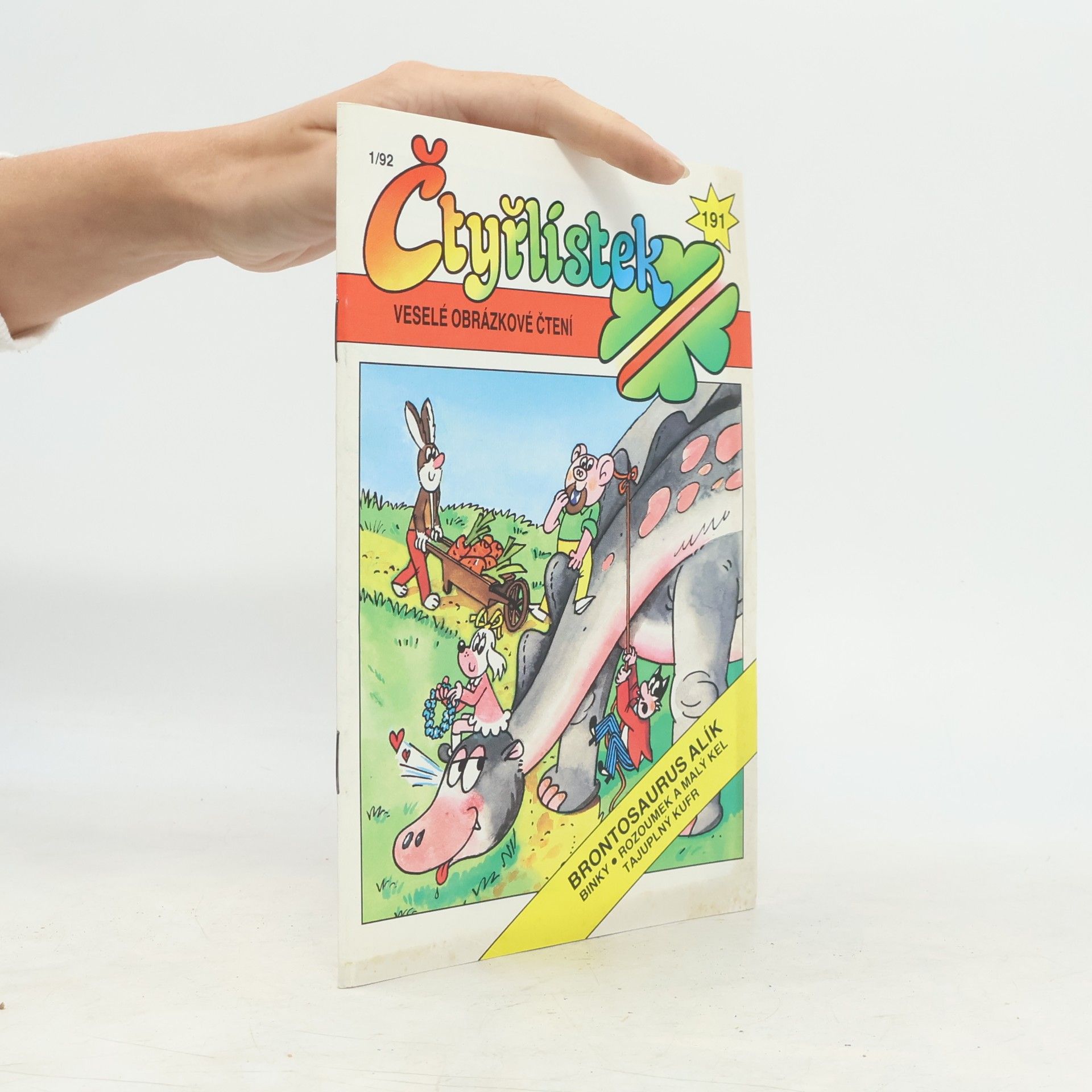 Kolektiv autorů Čtyřlístek 191, 1/1992. Brontosaurus Alík
