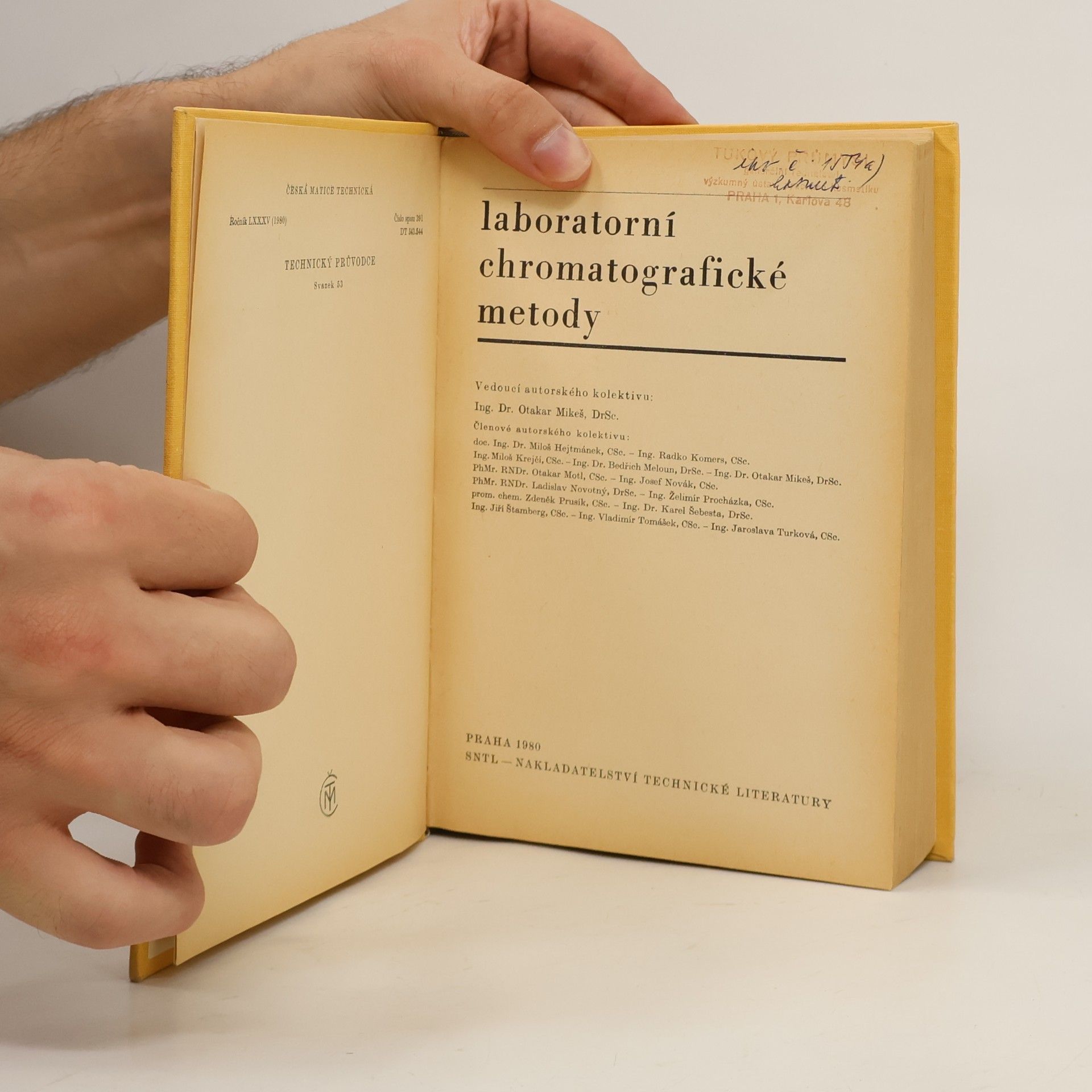 Otakar Mikeš Laboratorní chromatografické metody