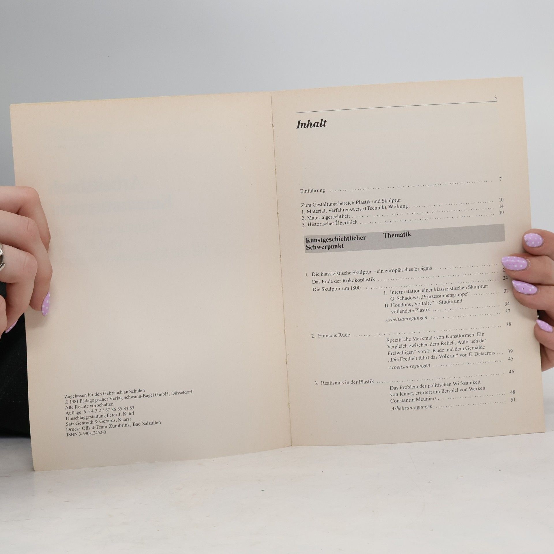 Hans Brög Arbeitsbuch Kunstunterricht Sekundarstufe II: Skulptur und Plastik