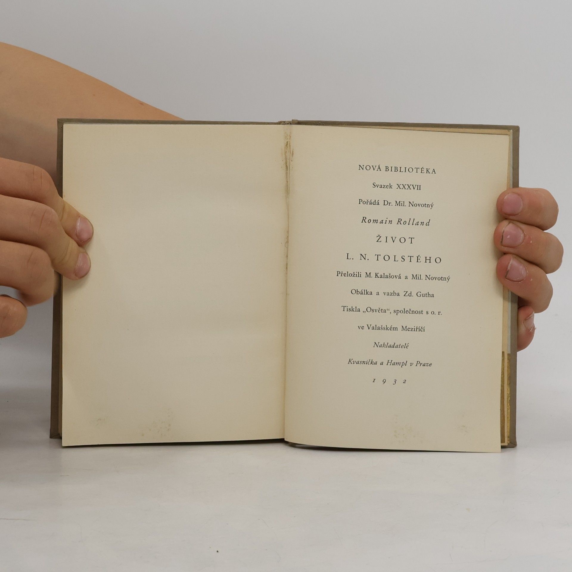 Romain Rolland Život L. N. Tolstého