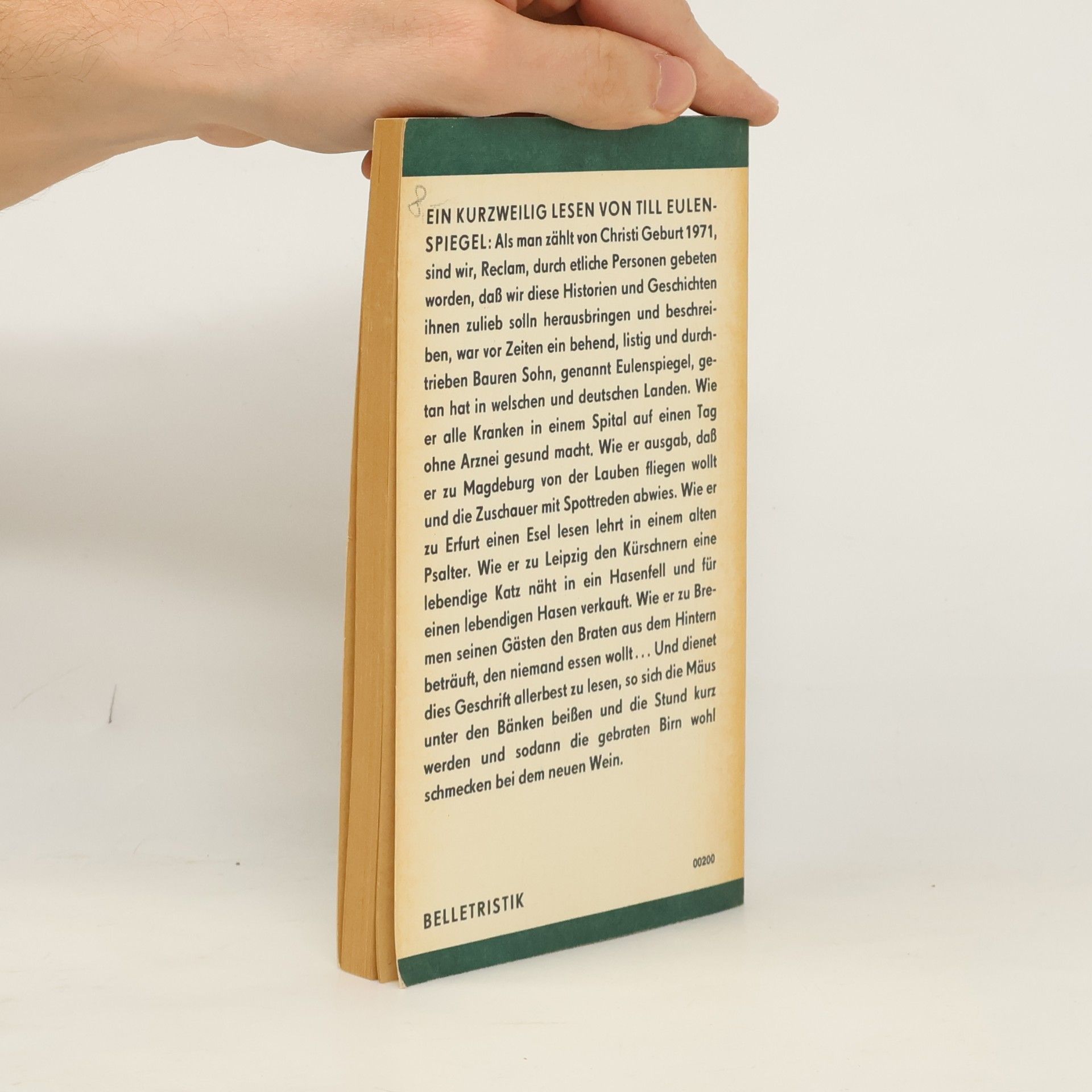 Günter Jäckel Ein kurzweilig Lesen von Till Eulenspiegel