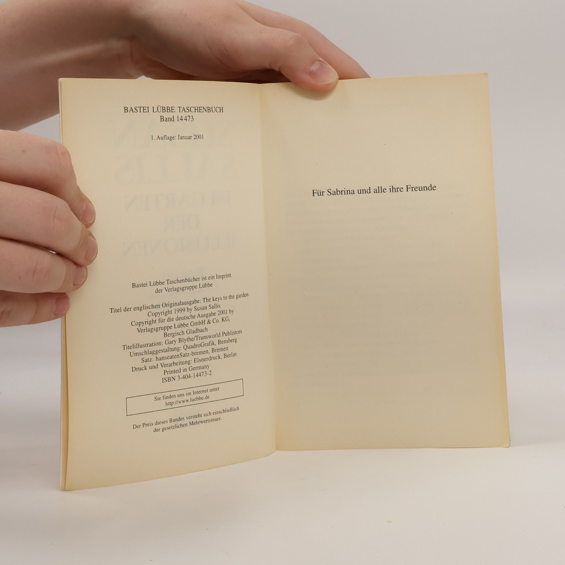 Susan Sallis Im Garten der Illusionen. Roman. Aus d. Engl. v. Eva Malsch