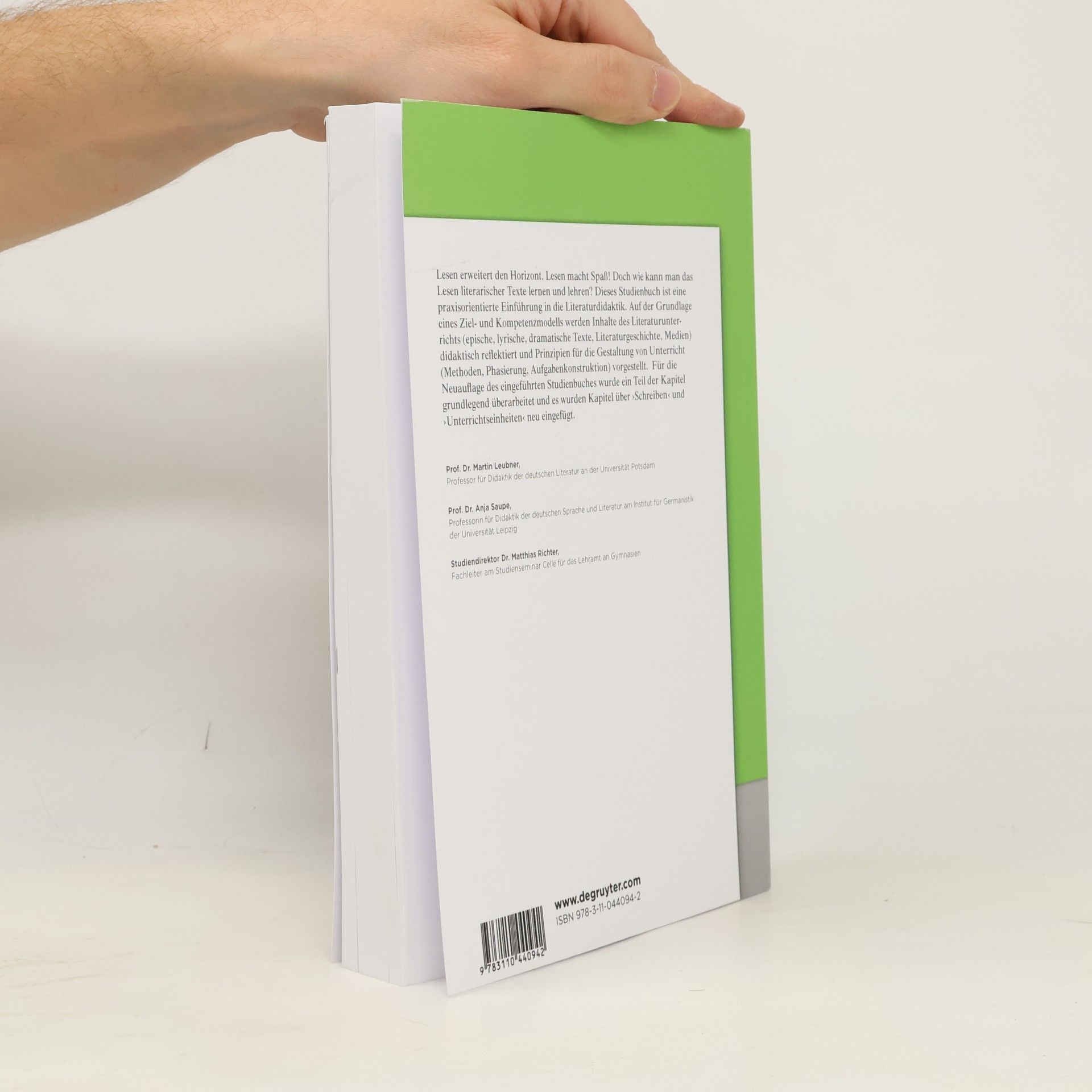 Martin Leubner Literaturdidaktik 3. Auflage