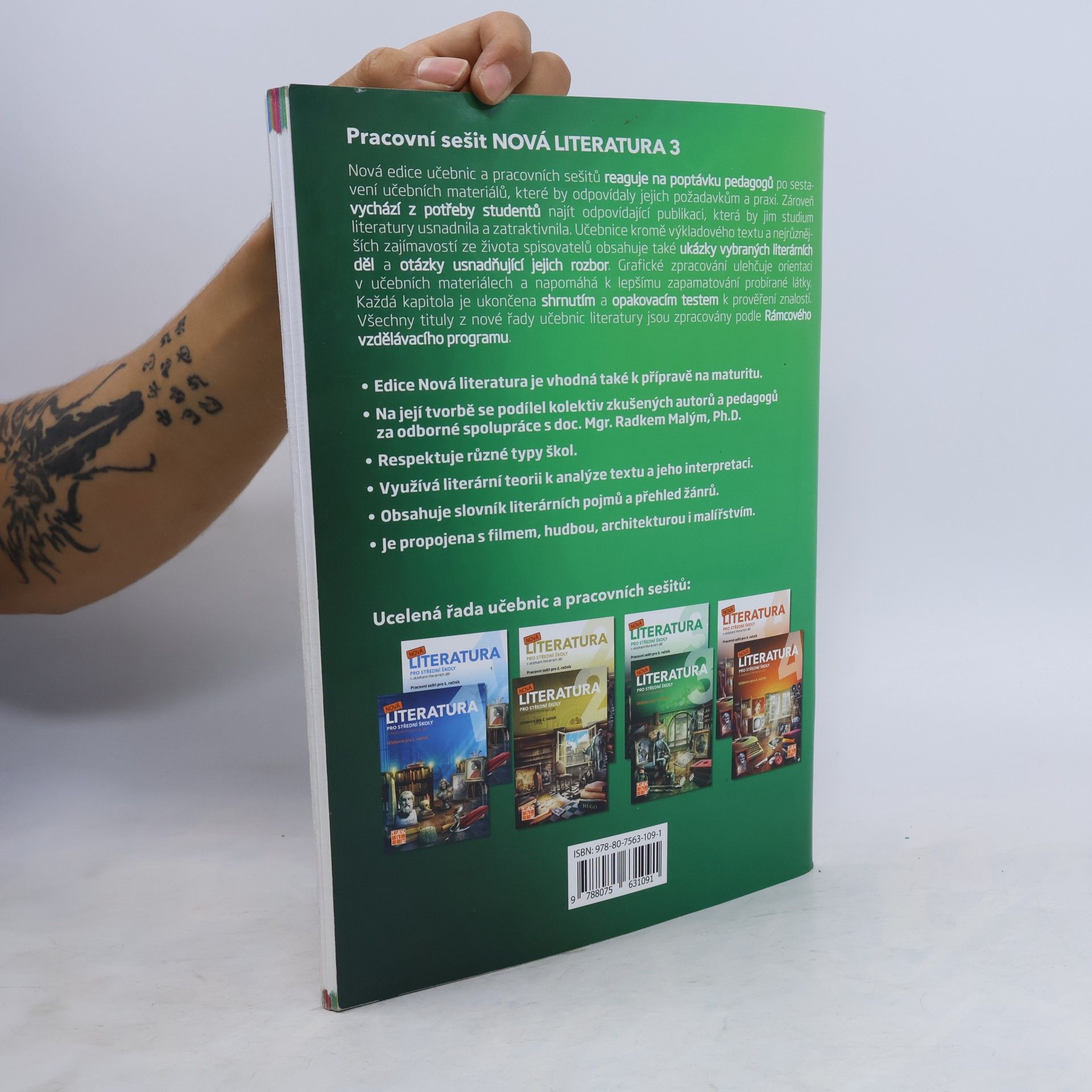 kolektiv Nová literatura 3 pro střední školy. Pracovní sešit pro 3. ročník s ukázkami literárních děl