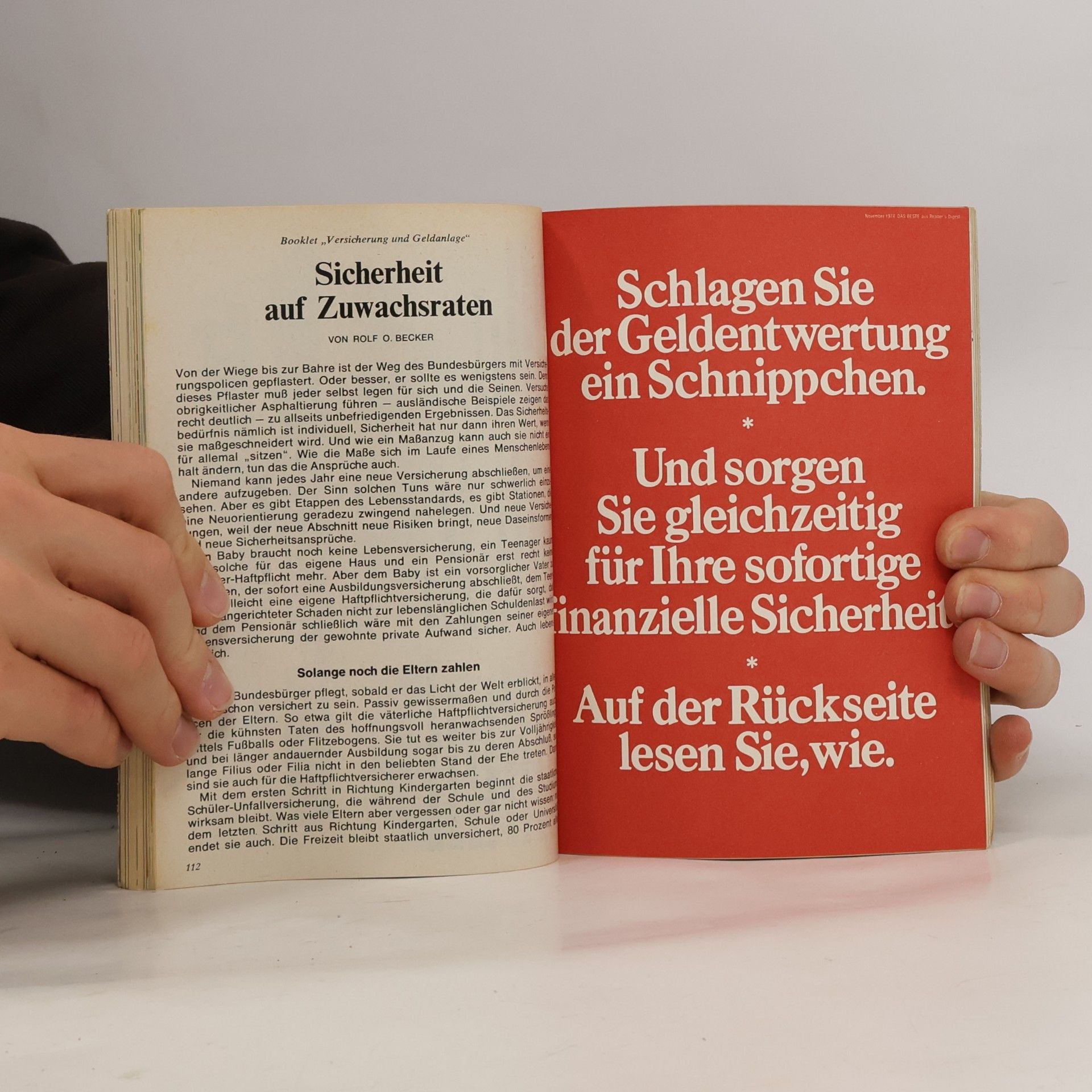 kolektiv Das Beste aus Reader's Digest 11/1974