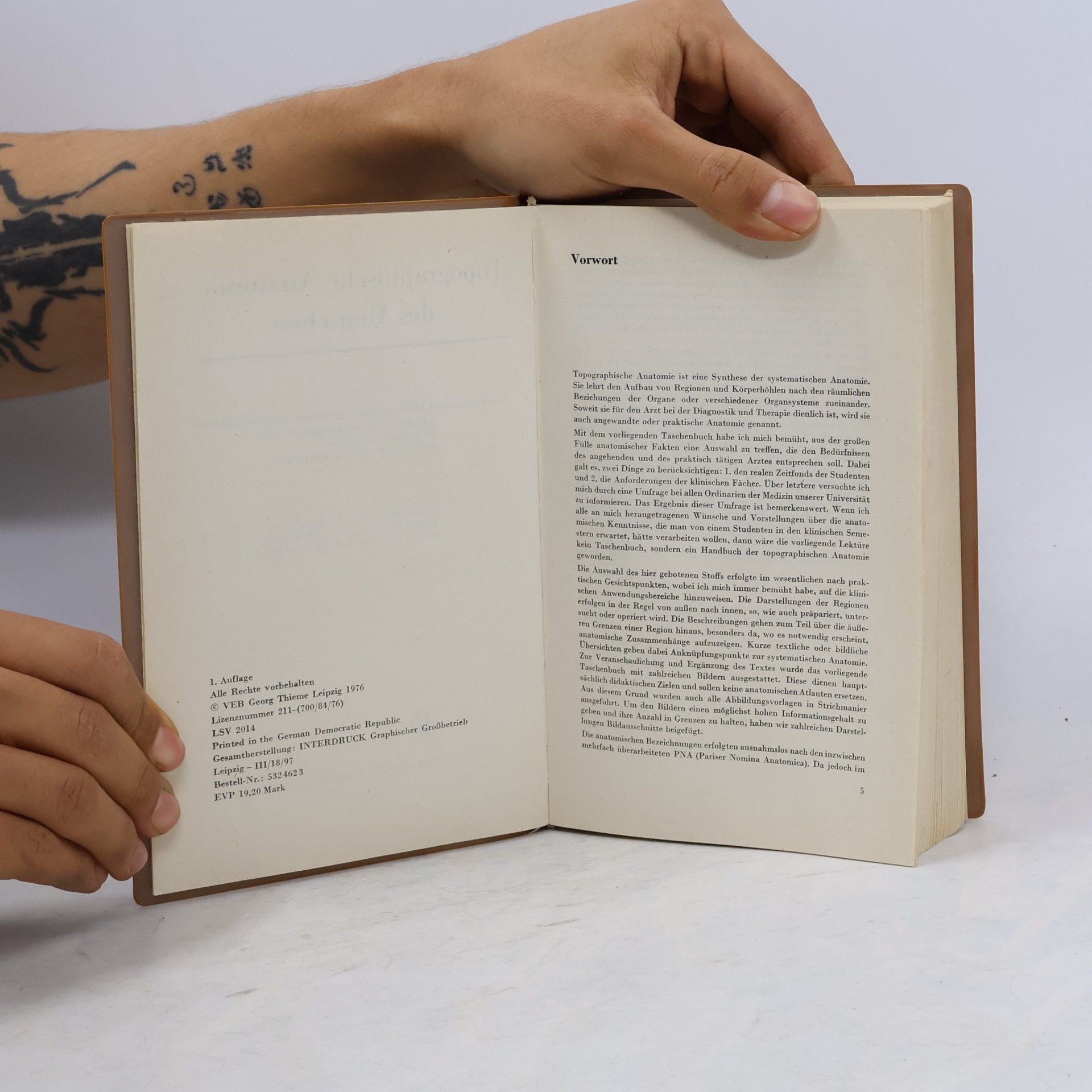 Gert-Horst Schumacher Topographische Anatomie des Menschen