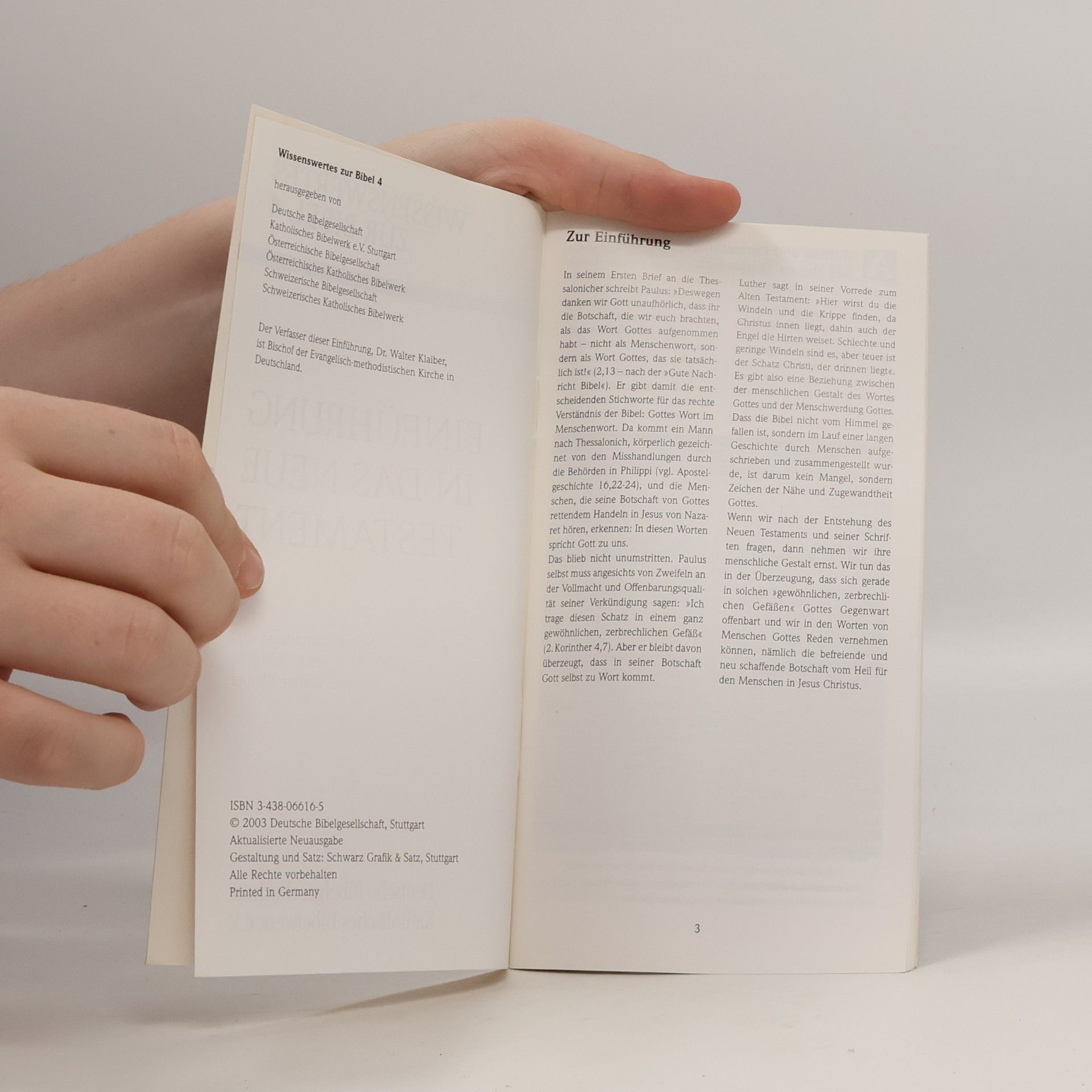 Walter Klaiber Einführung in das Neue Testament 4