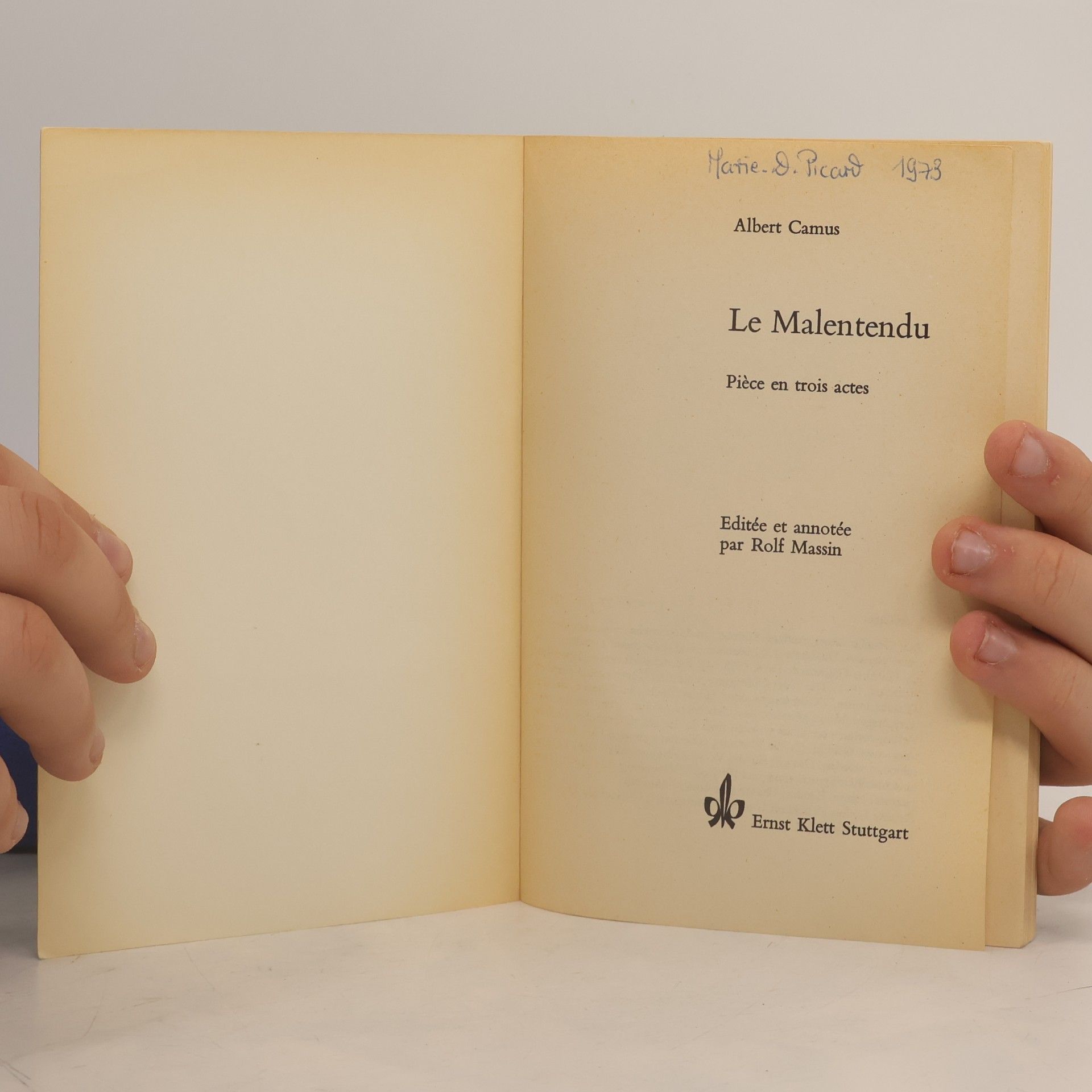Albert Camus Le malentendu