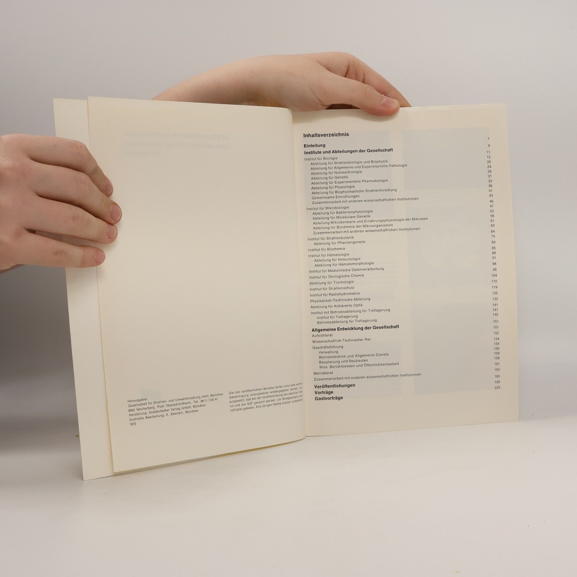 Autorenkollektiv Jahresbericht 1972