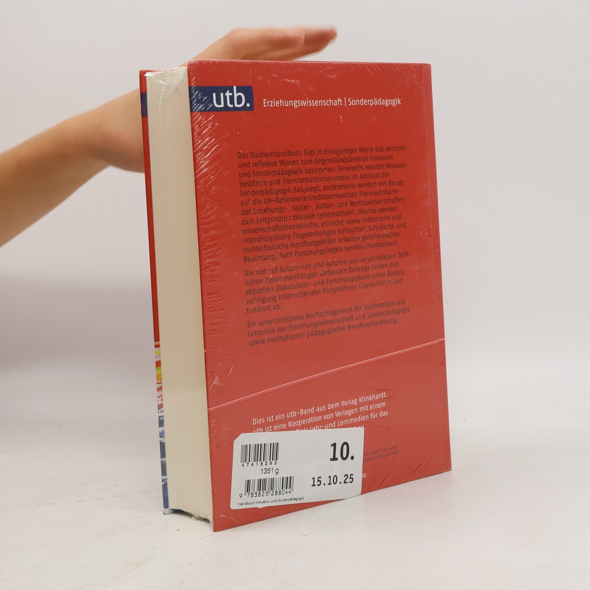 Ingeborg Hedderich Handbuch Inklusion und Sonderpädagogik