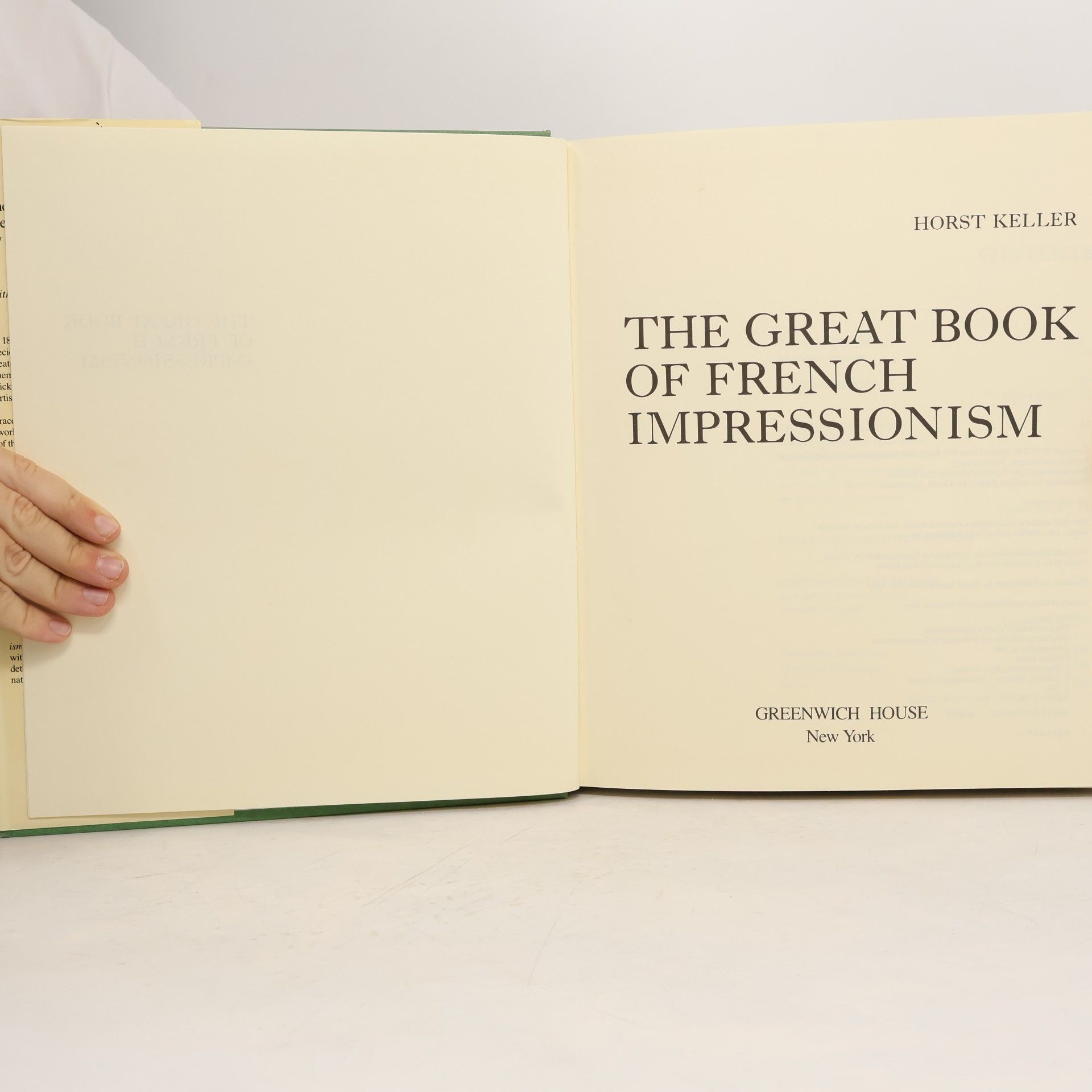 Horst Keller The Great Book of French Impressionism