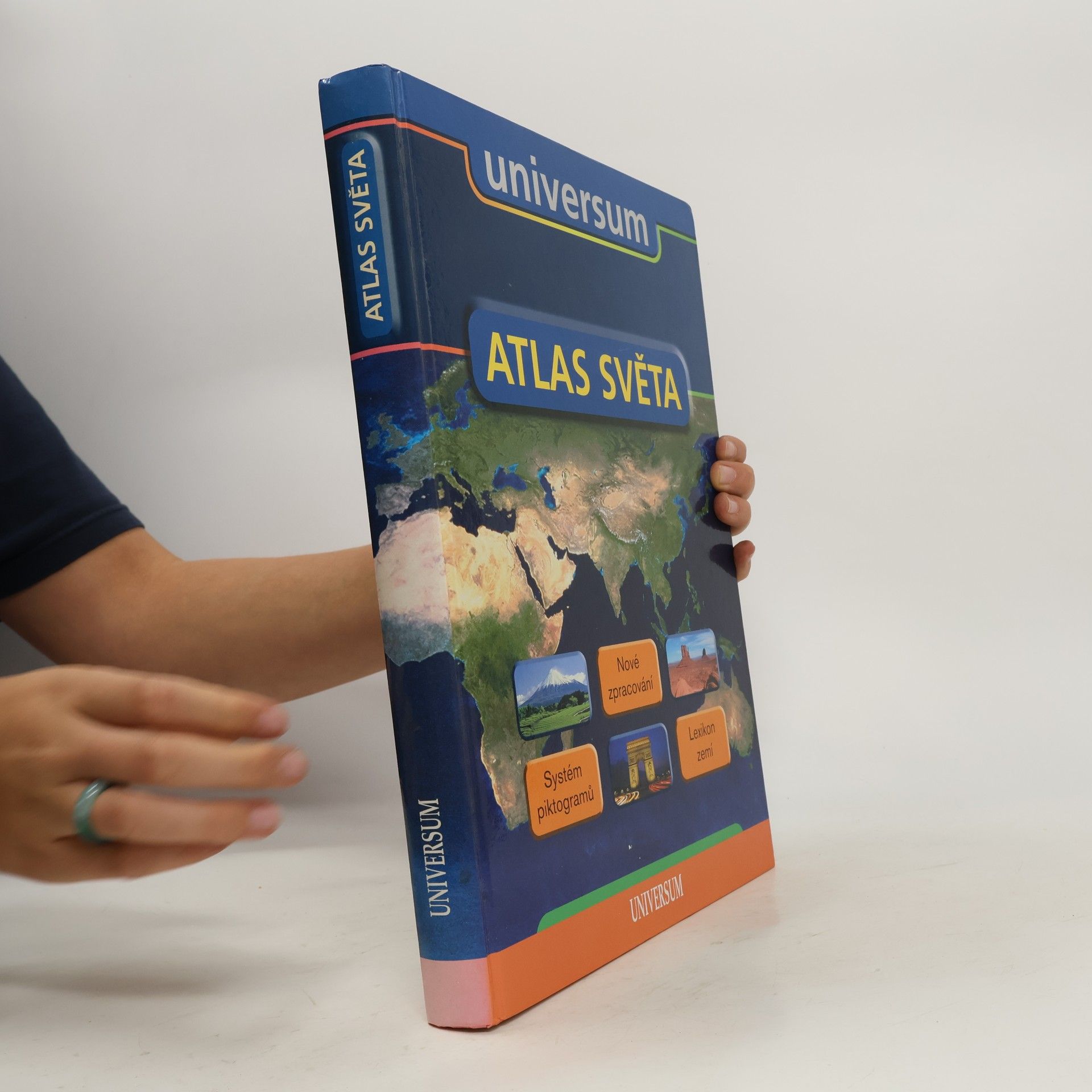 Irena Rybová Atlas světa nové zpracování, systém piktogramů, lexikon zemí