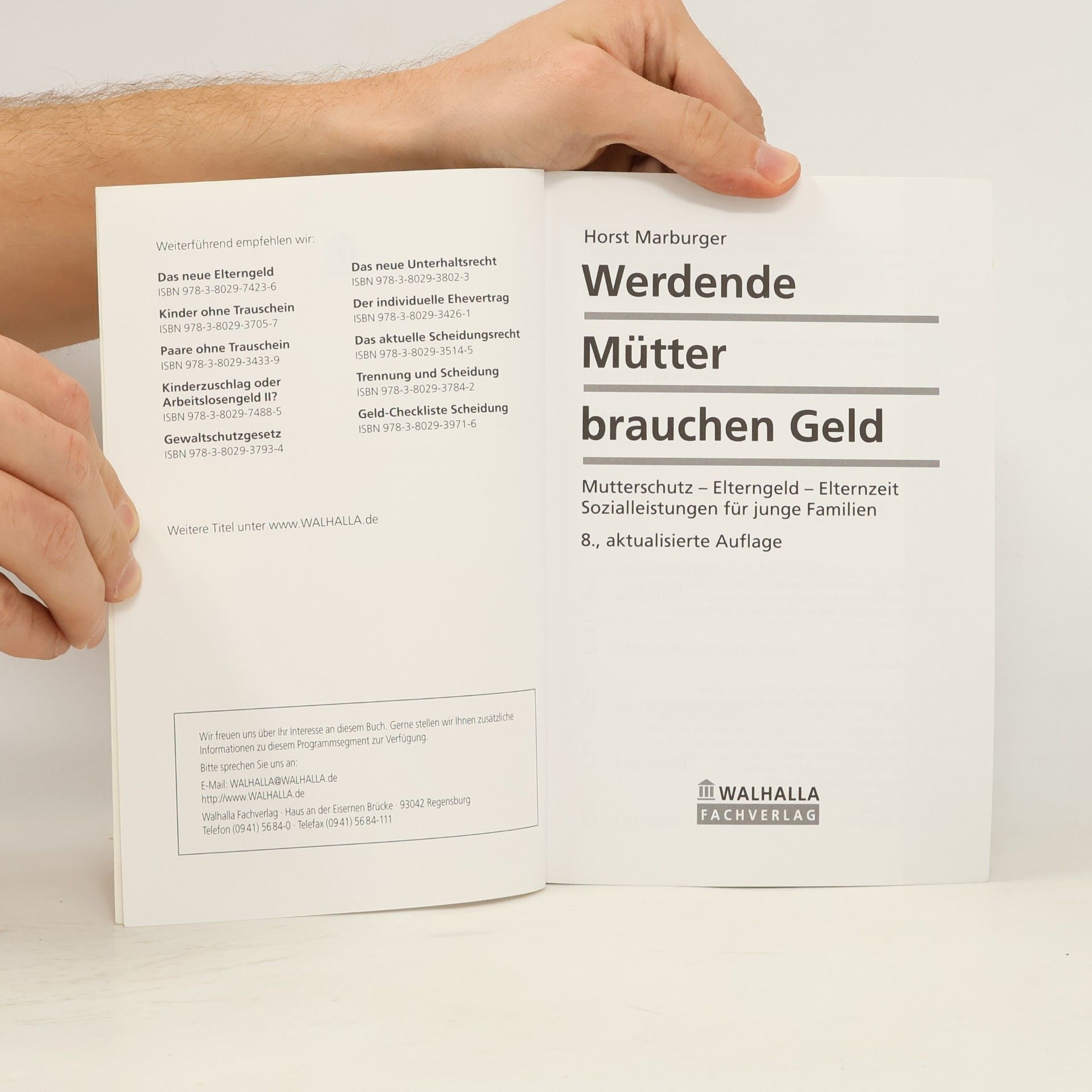 Horst Marburger Werdende Mütter brauchen Geld