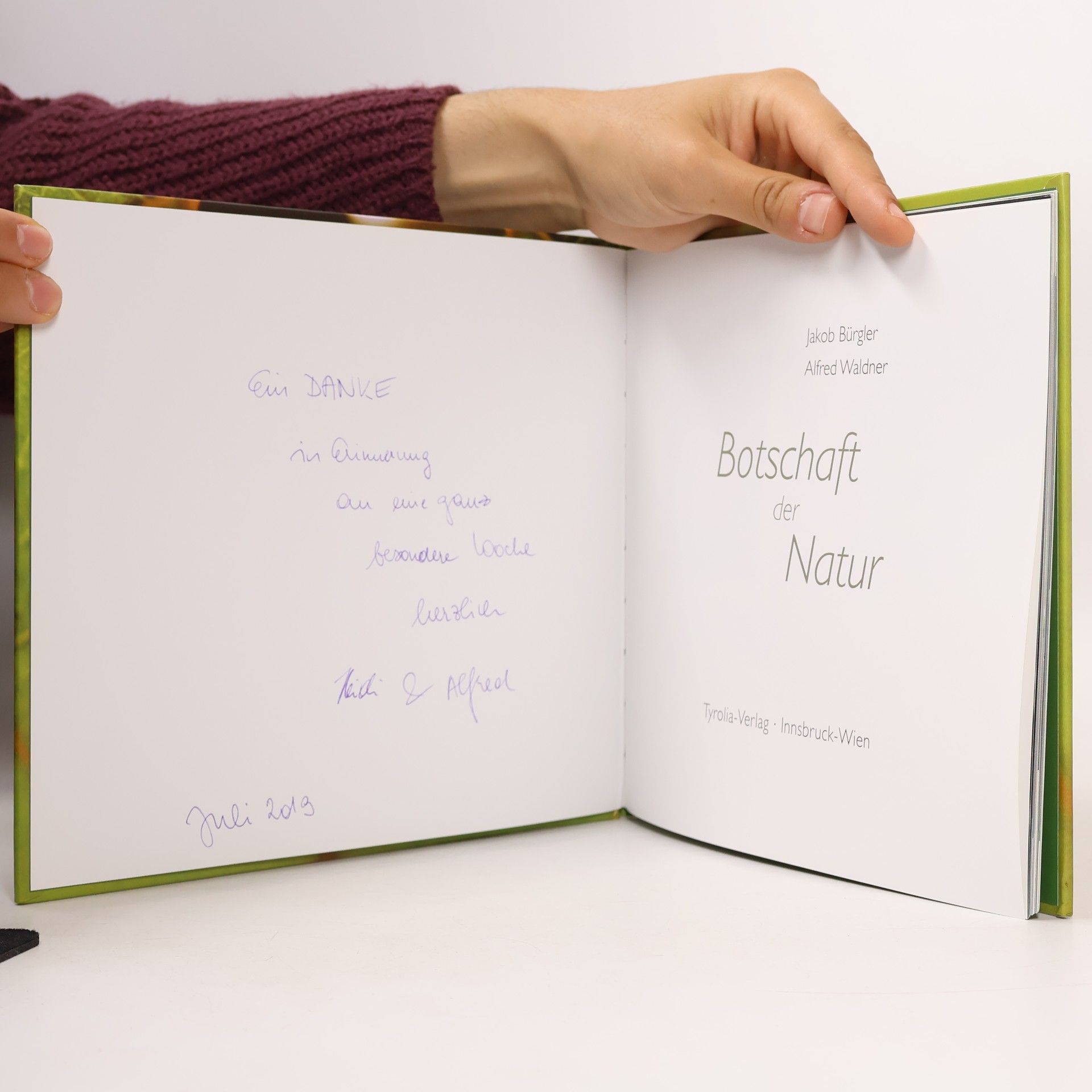 Jakob Bürgler Botschaft der Natur